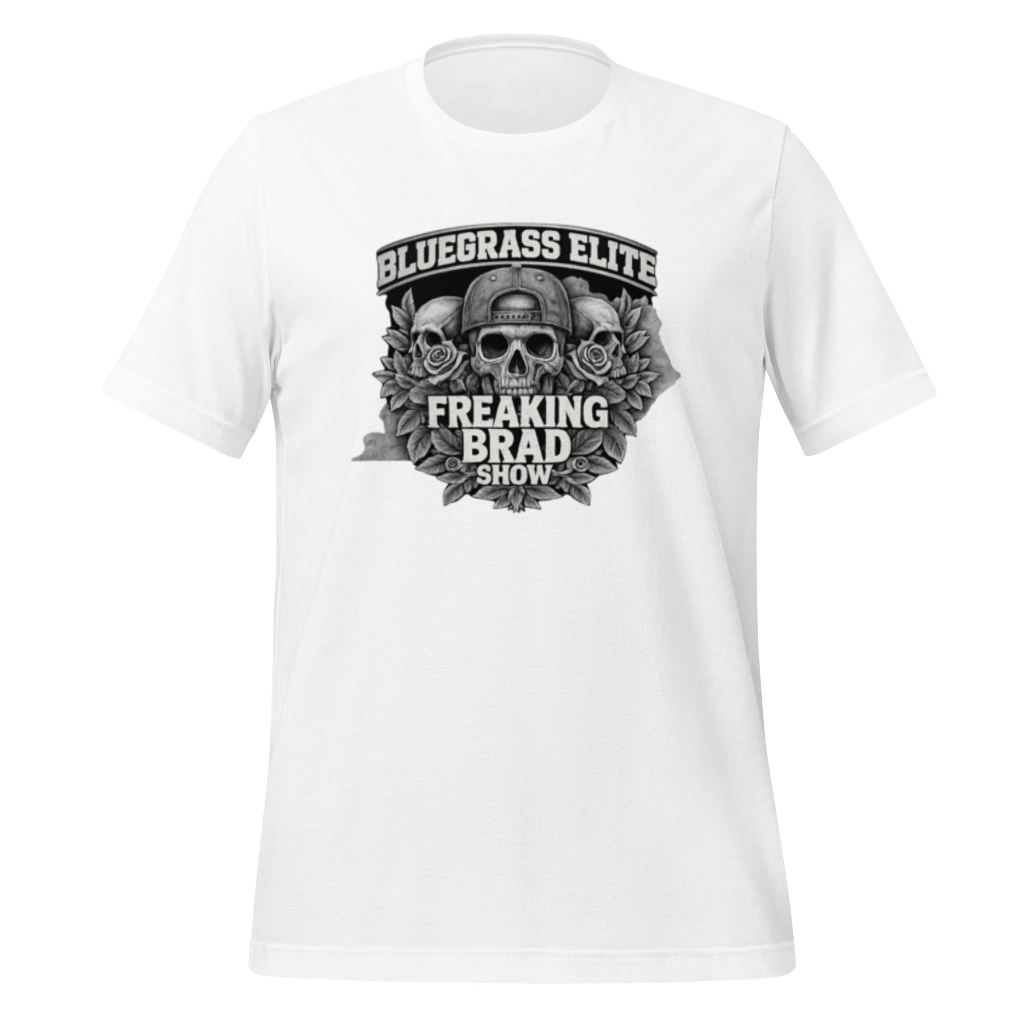 Freaking Brad Show T-Shirt | Skull Rose Design | Classic Cotton - Bluegrass Elite Apparel LLC