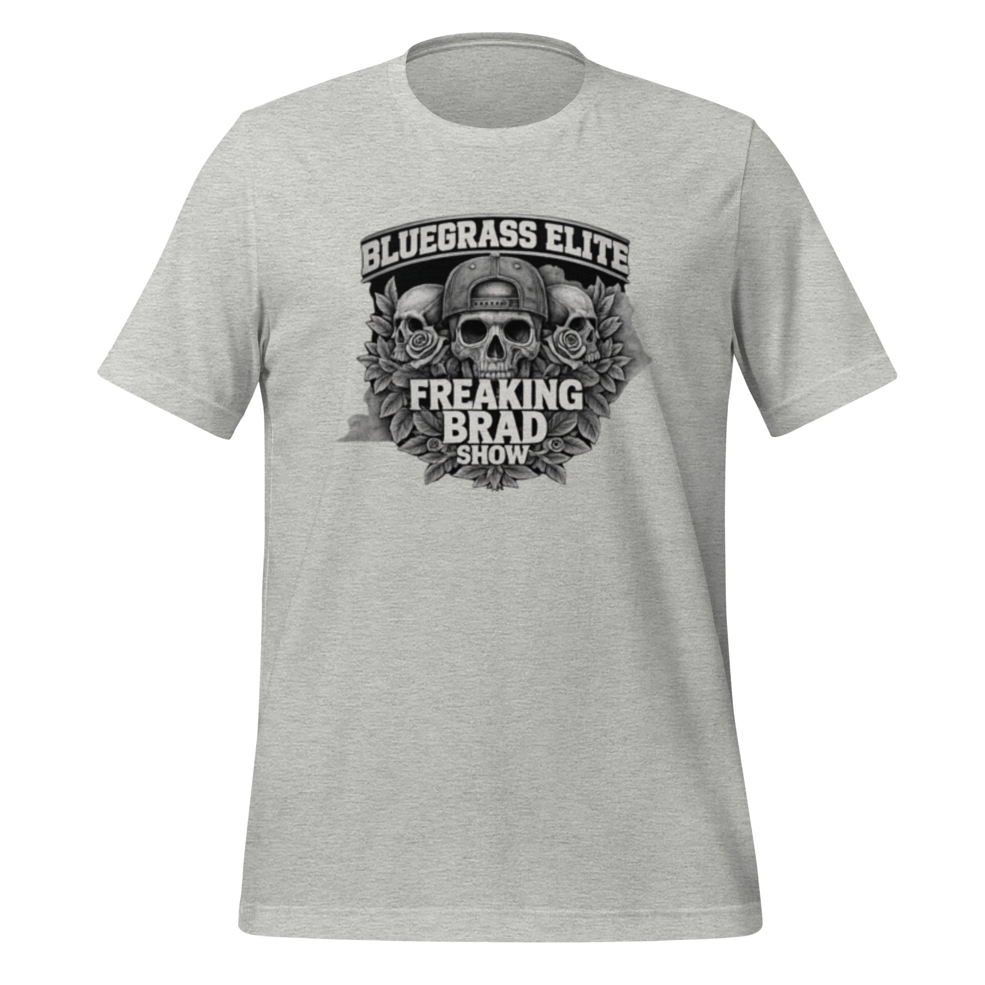 Freaking Brad Show T-Shirt | Skull Rose Design | Classic Cotton - Bluegrass Elite Apparel LLC