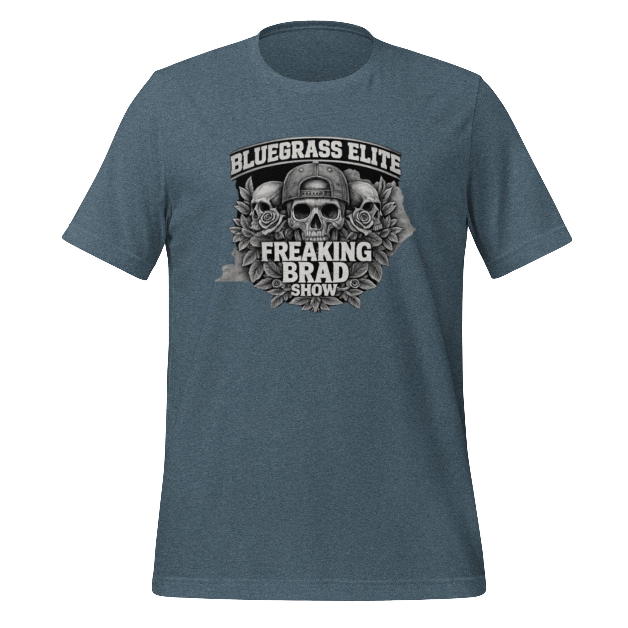 Freaking Brad Show T-Shirt | Skull Rose Design | Classic Cotton - Bluegrass Elite Apparel LLC