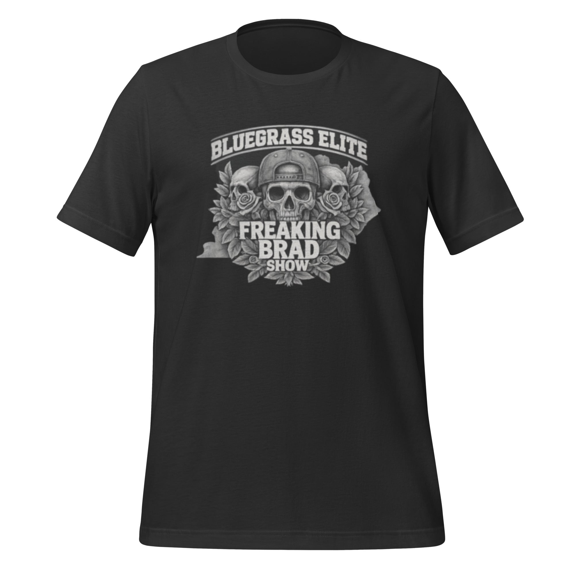 Freaking Brad Show T-Shirt | Skull Rose Design | Classic Cotton - Bluegrass Elite Apparel LLC
