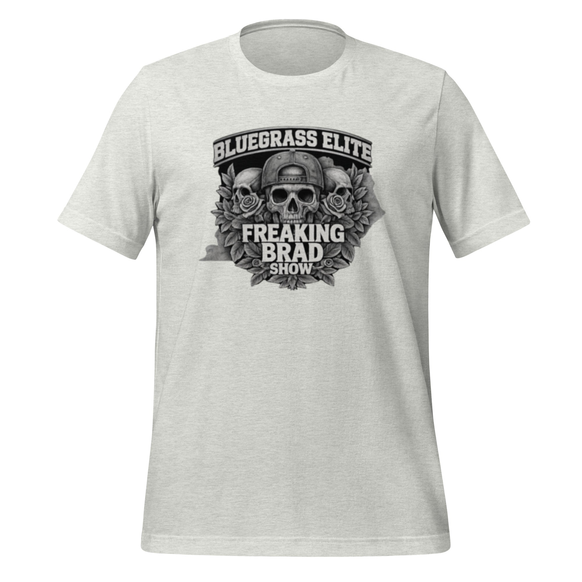 Freaking Brad Show T-Shirt | Skull Rose Design | Classic Cotton - Bluegrass Elite Apparel LLC