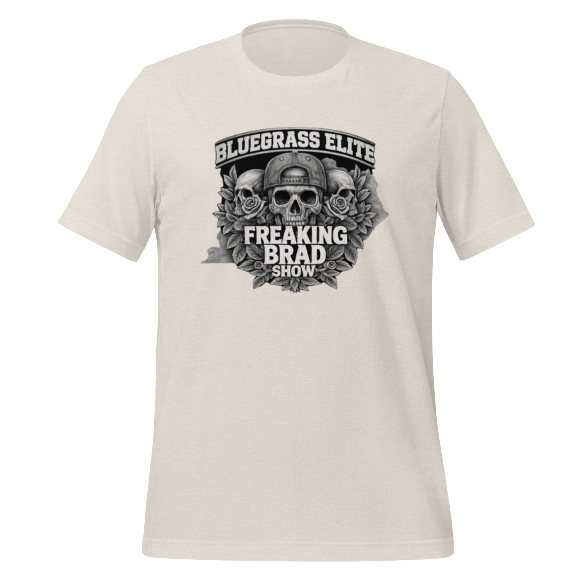 Freaking Brad Show T-Shirt | Skull Rose Design | Classic Cotton - Bluegrass Elite Apparel LLC