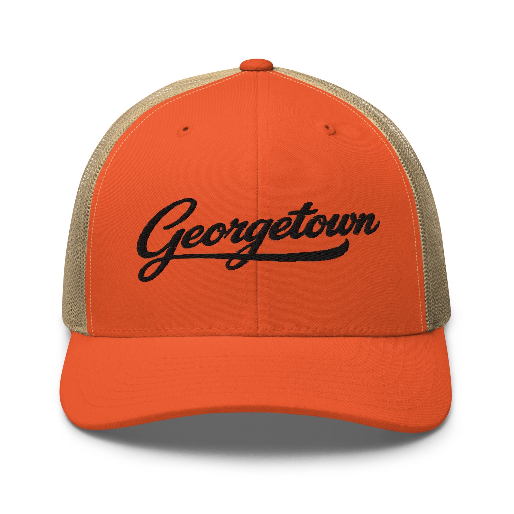 Georgetown Script Trucker Cap – Kentucky City Series Classic Mesh Hat - Bluegrass Elite Apparel LLC
