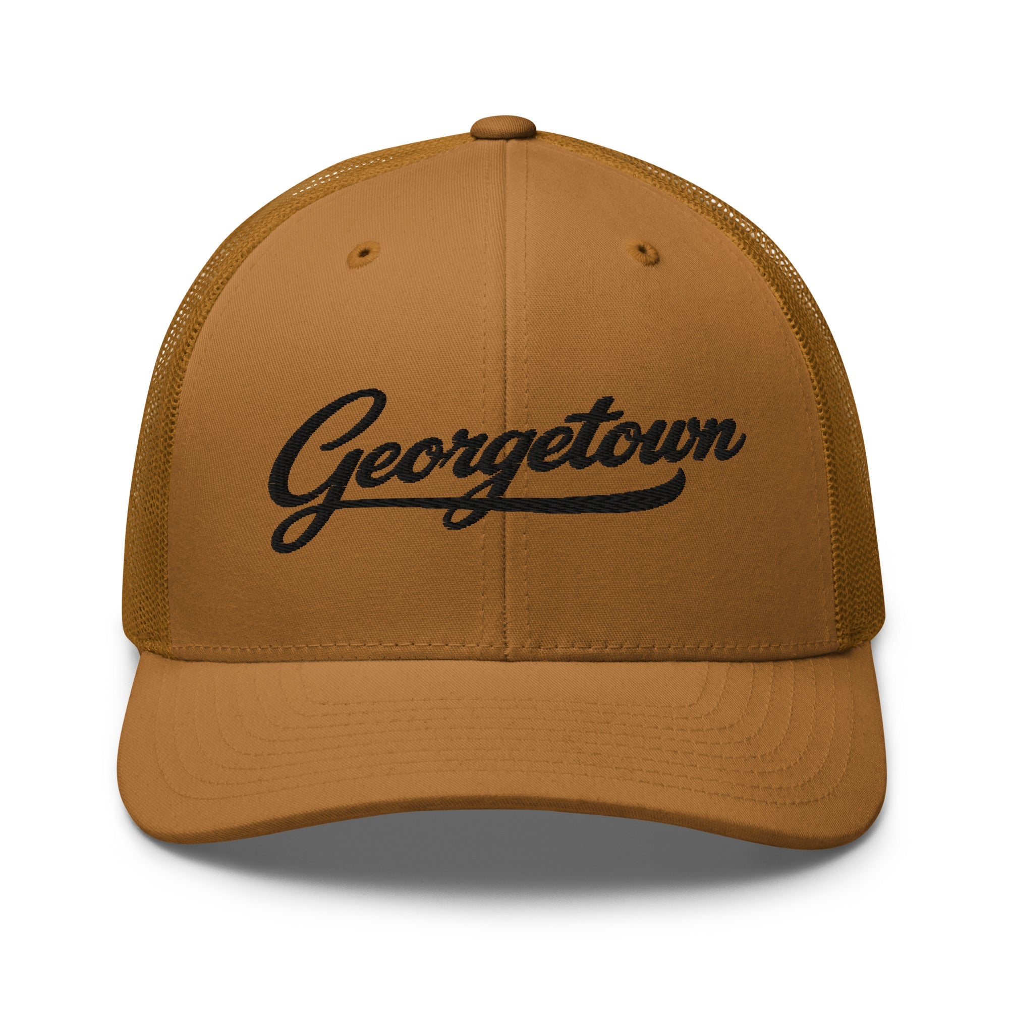 Georgetown Script Trucker Cap – Kentucky City Series Classic Mesh Hat - Bluegrass Elite Apparel LLC