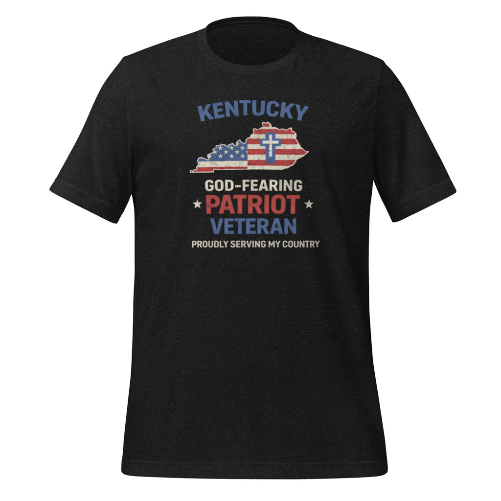God - Fearing Patriot Veteran T-Shirt | Kentucky Faith + Service | Classic - Bluegrass Elite Apparel LLC