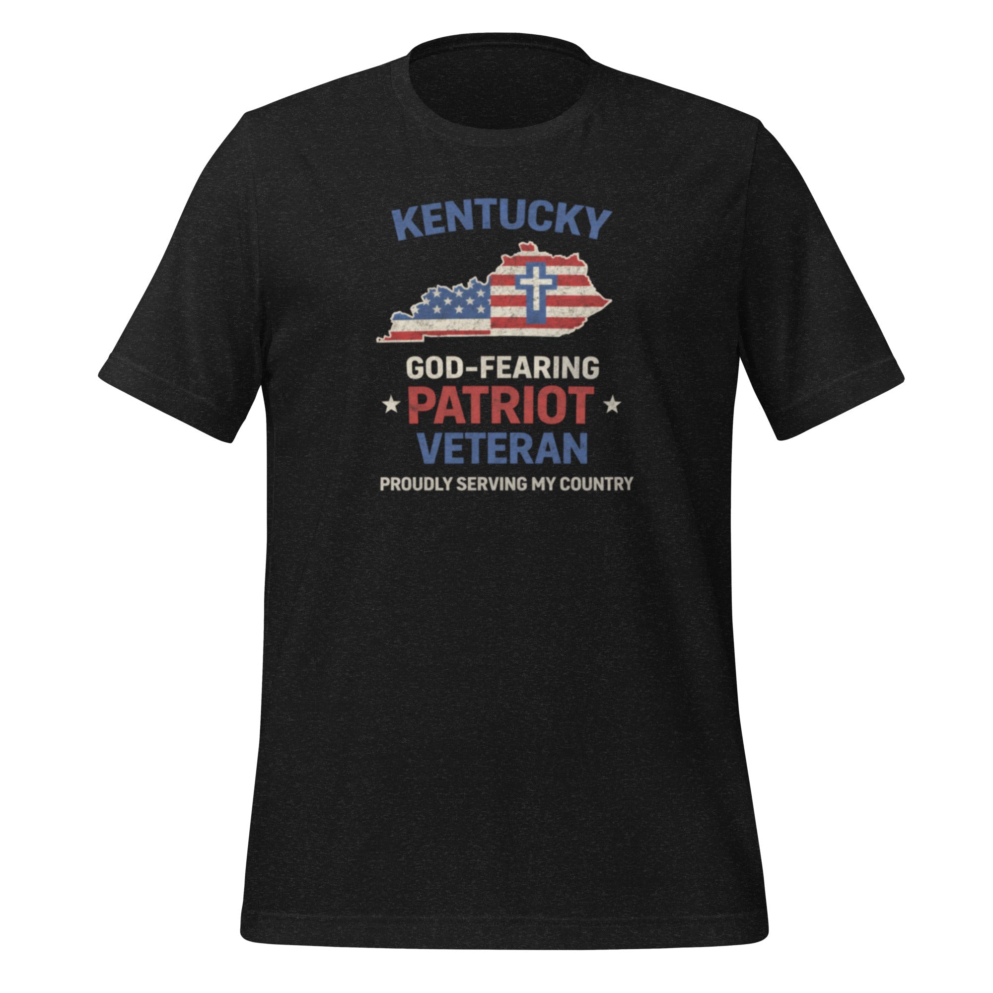 God - Fearing Patriot Veteran T-Shirt | Kentucky Faith + Service | Classic - Bluegrass Elite Apparel LLC