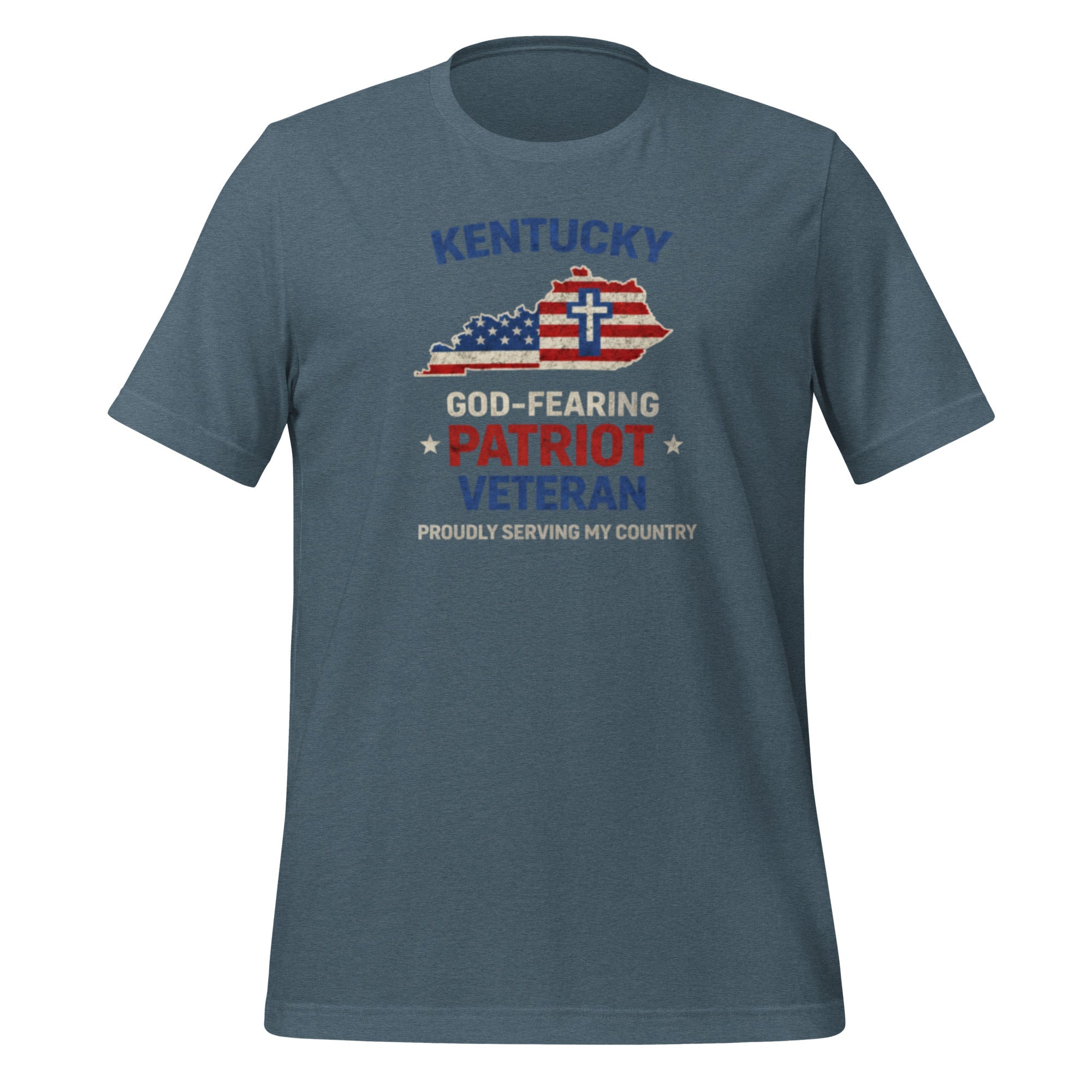 God - Fearing Patriot Veteran T-Shirt | Kentucky Faith + Service | Classic - Bluegrass Elite Apparel LLC