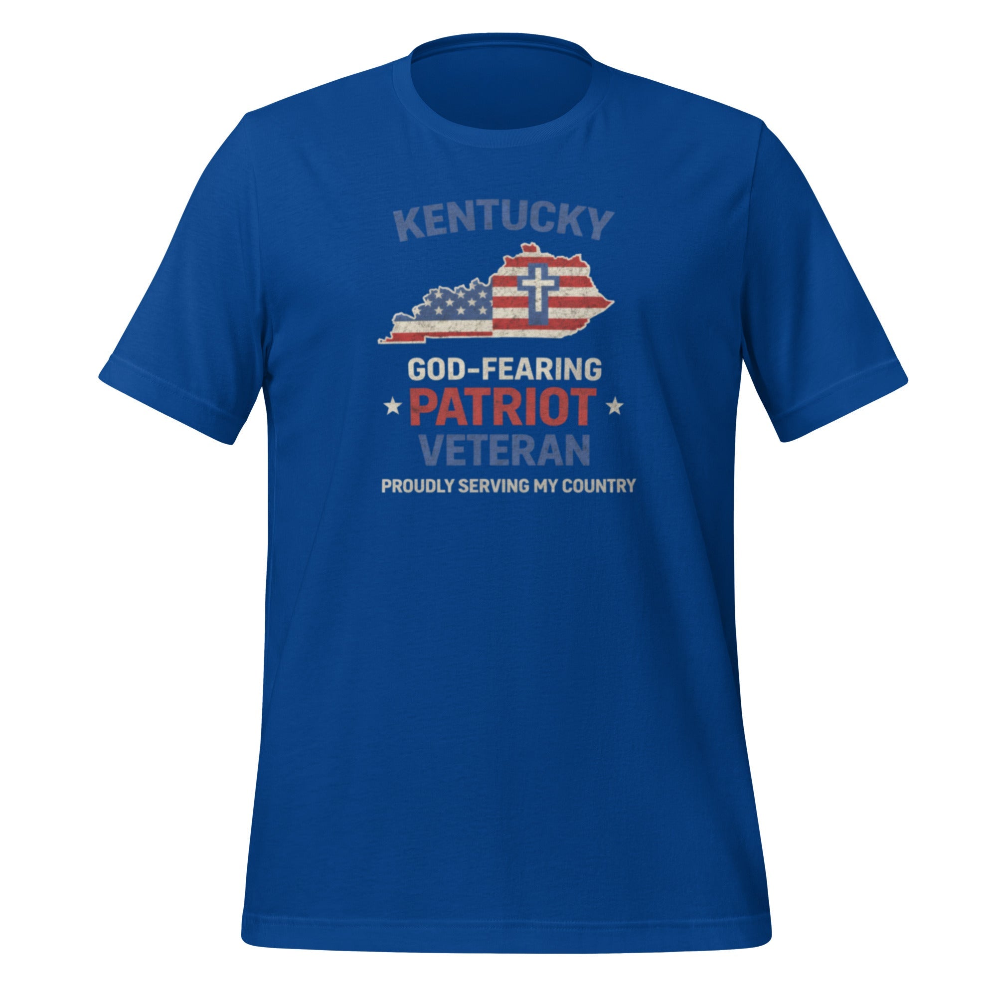God - Fearing Patriot Veteran T-Shirt | Kentucky Faith + Service | Classic - Bluegrass Elite Apparel LLC