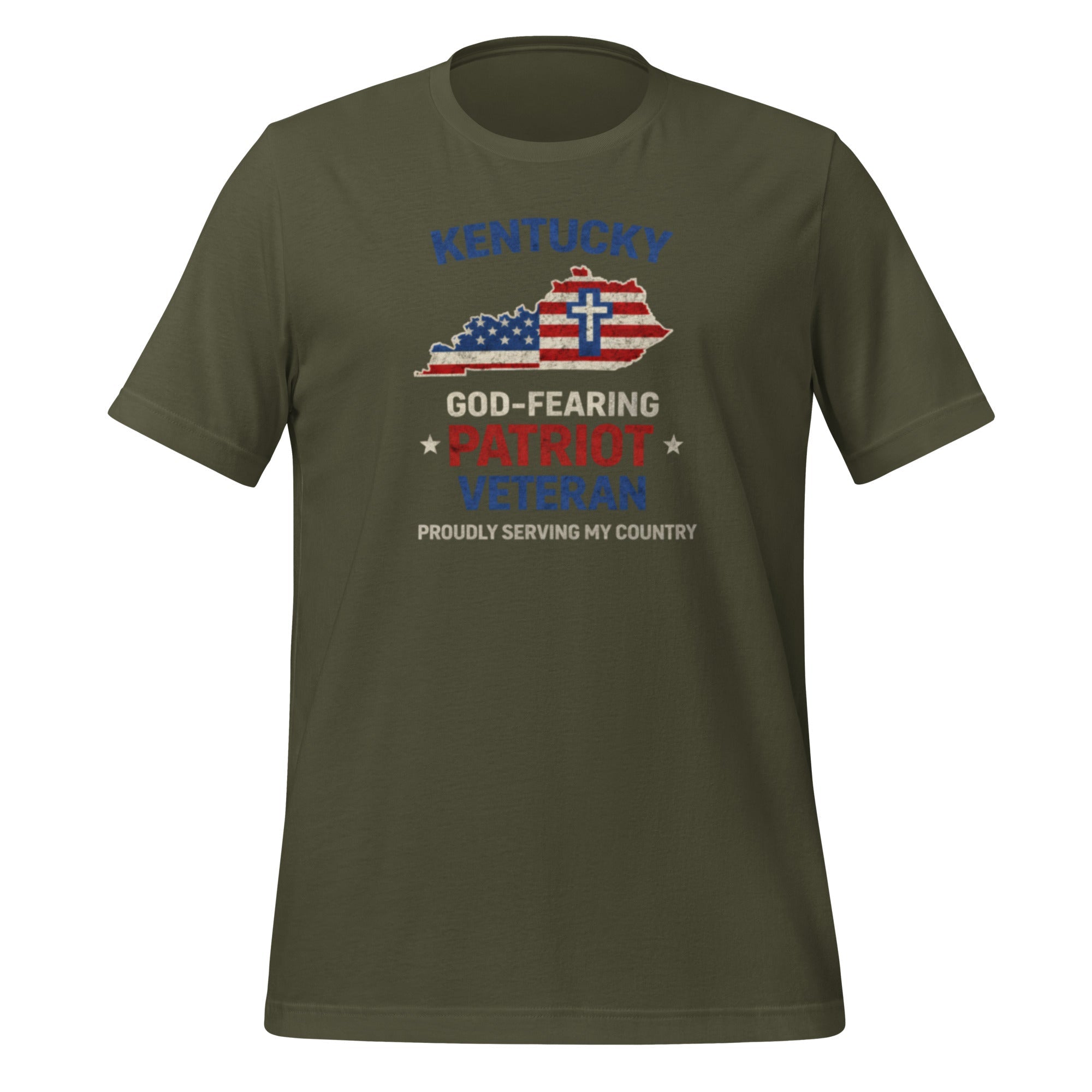 God - Fearing Patriot Veteran T-Shirt | Kentucky Faith + Service | Classic - Bluegrass Elite Apparel LLC