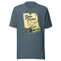 Gone Fishin Be Back Never Shirt | Vintage Note Fishing Design | Classic - Bluegrass Elite Apparel LLC