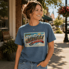 Greetings from Kentucky T-Shirt | Vintage Postcard Design | Classic Cotton - Bluegrass Elite Apparel LLC