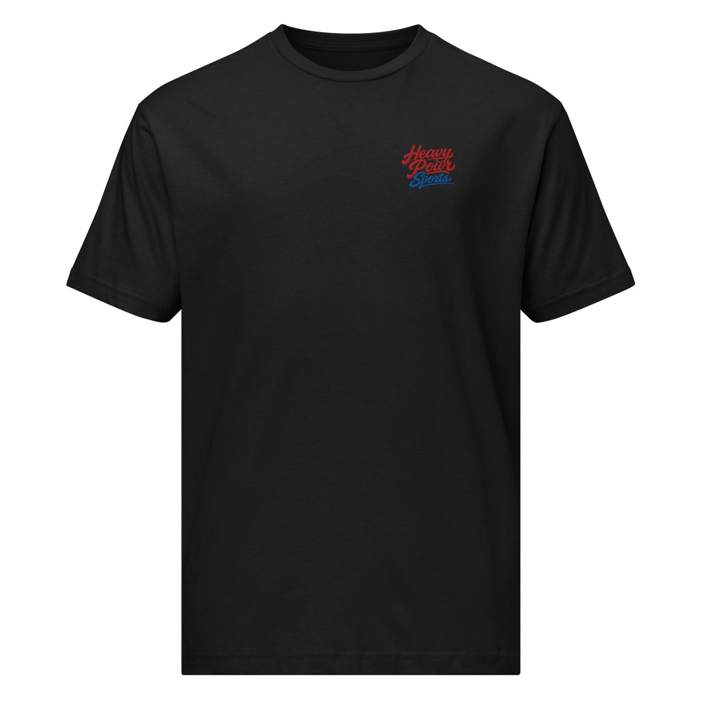 Heavy Pour Sports Fine Jersey T-Shirt | Script Logo Design | Classic Comfort - Bluegrass Elite Apparel LLC