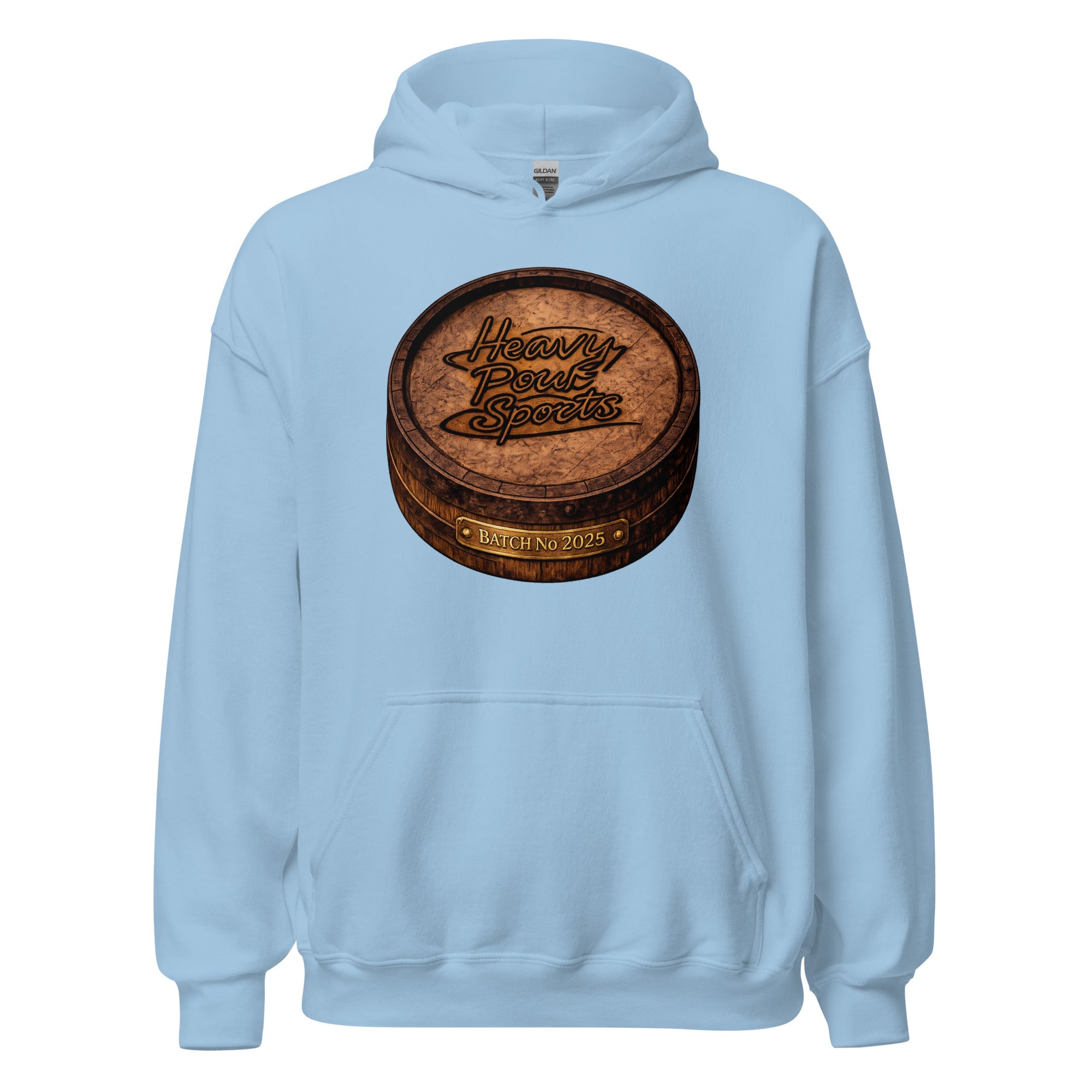 Heavy Pour Sports Hoodie | Bourbon Barrel Batch No 2025 Design - Bluegrass Elite Apparel LLC