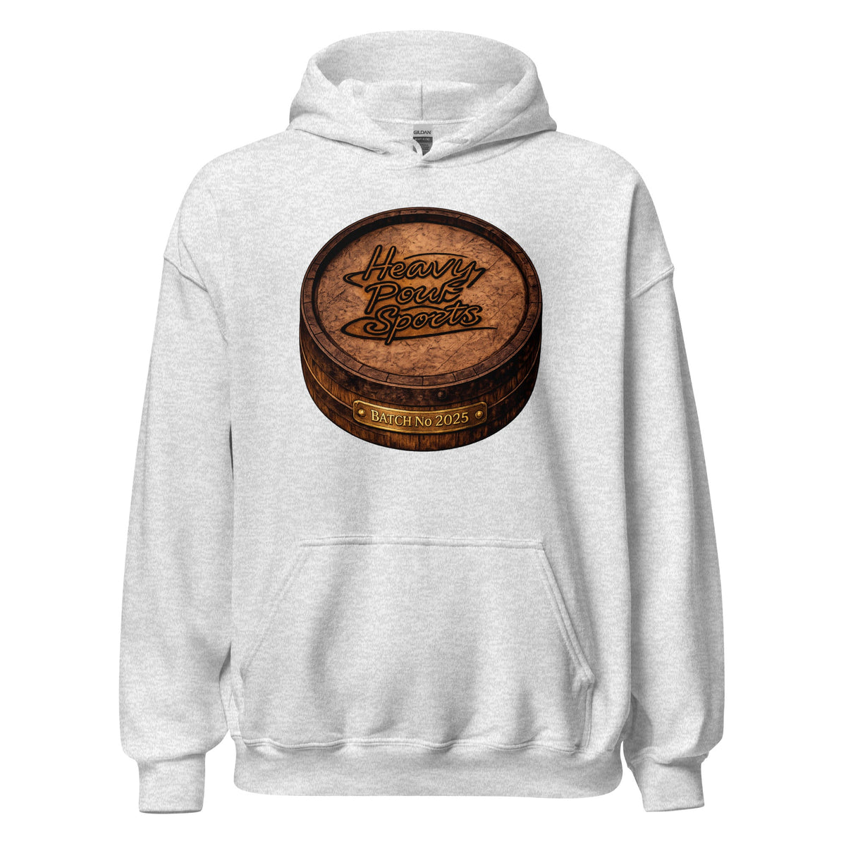 Heavy Pour Sports Hoodie | Bourbon Barrel Batch No 2025 Design - Bluegrass Elite Apparel LLC