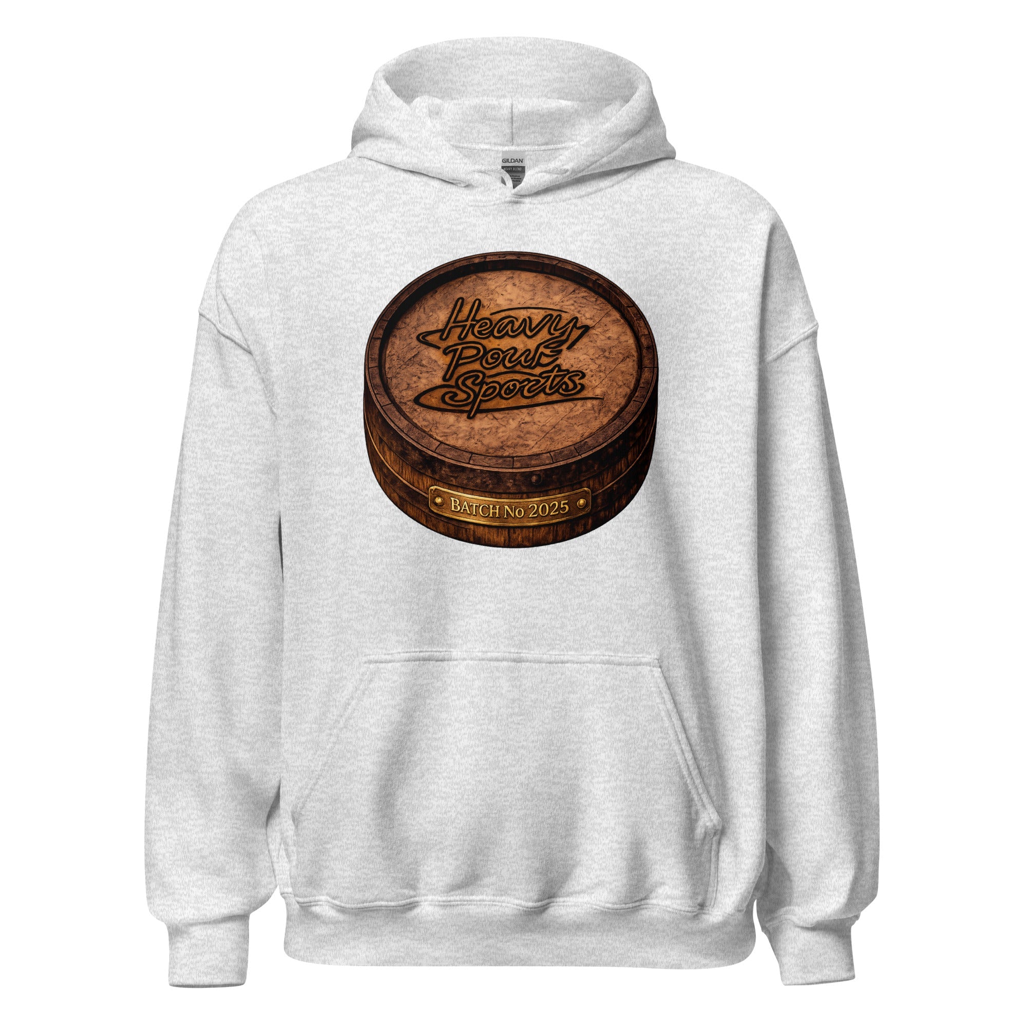 Heavy Pour Sports Hoodie | Bourbon Barrel Batch No 2025 Design - Bluegrass Elite Apparel LLC