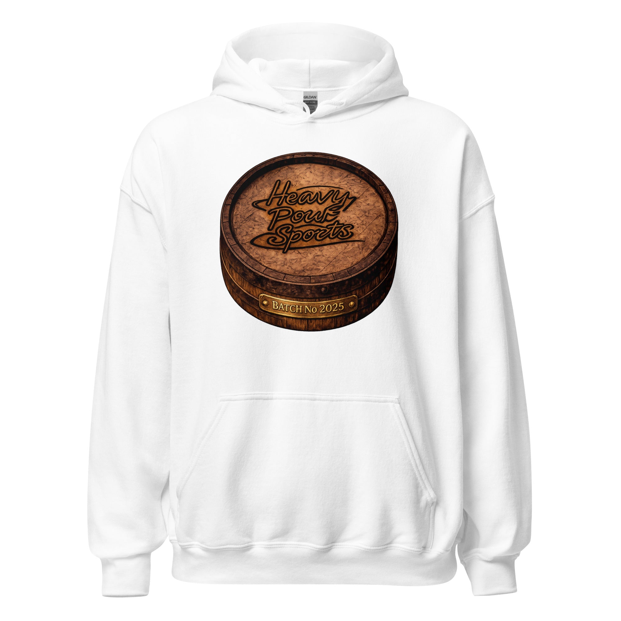 Heavy Pour Sports Hoodie | Bourbon Barrel Batch No 2025 Design - Bluegrass Elite Apparel LLC