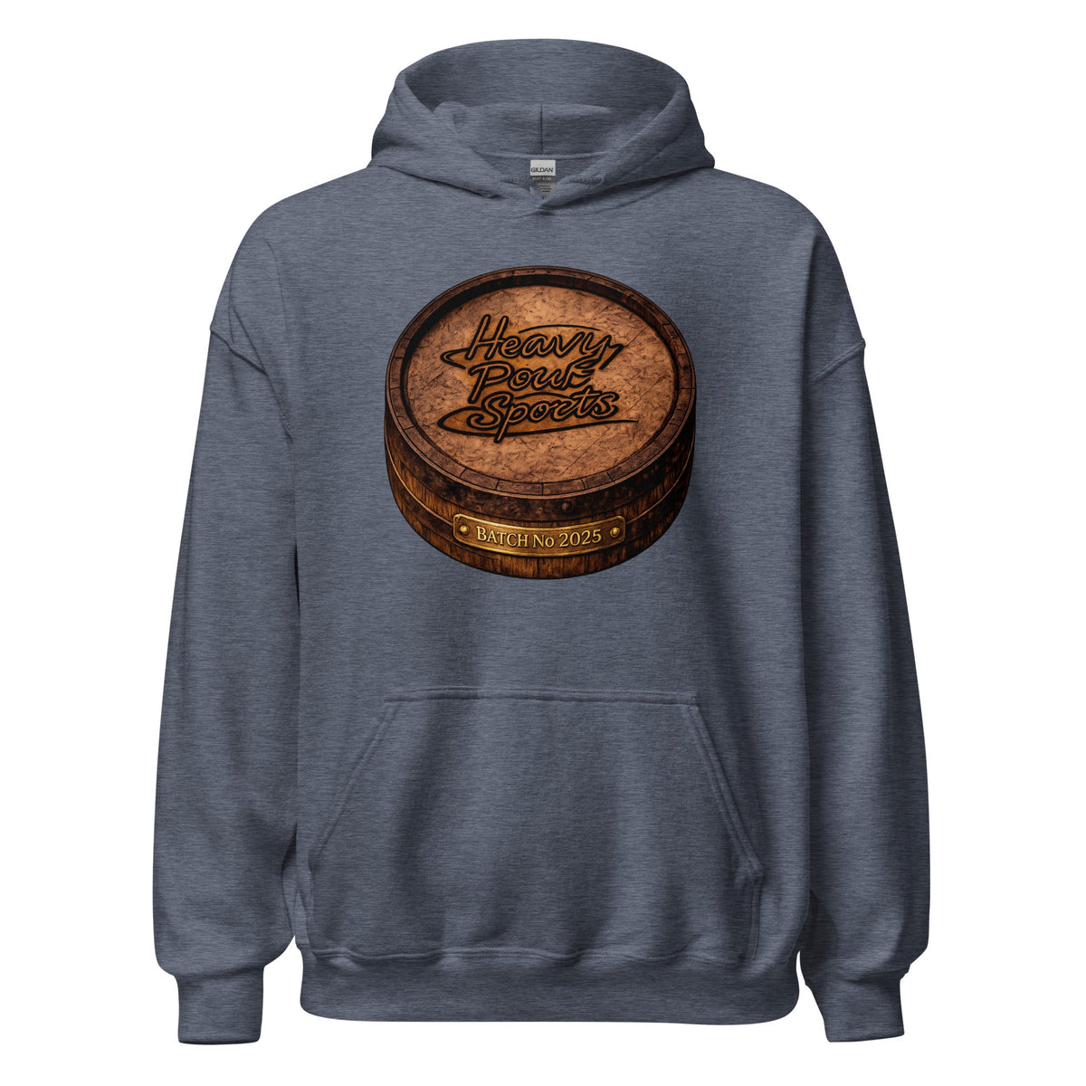 Heavy Pour Sports Hoodie | Bourbon Barrel Batch No 2025 Design - Bluegrass Elite Apparel LLC