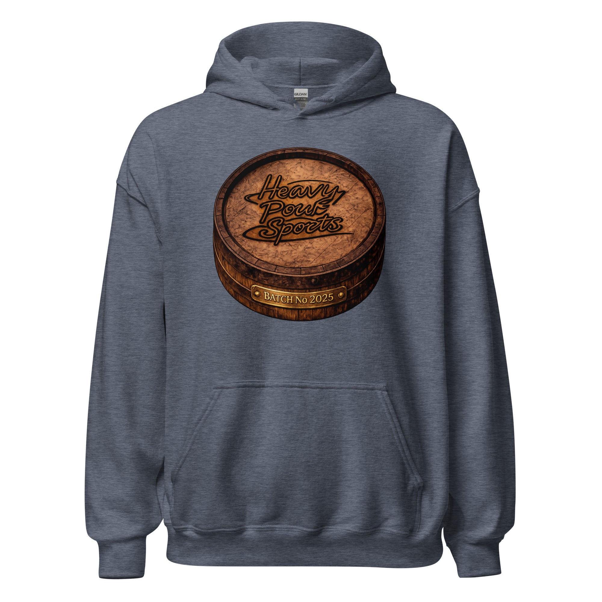 Heavy Pour Sports Hoodie | Bourbon Barrel Batch No 2025 Design - Bluegrass Elite Apparel LLC