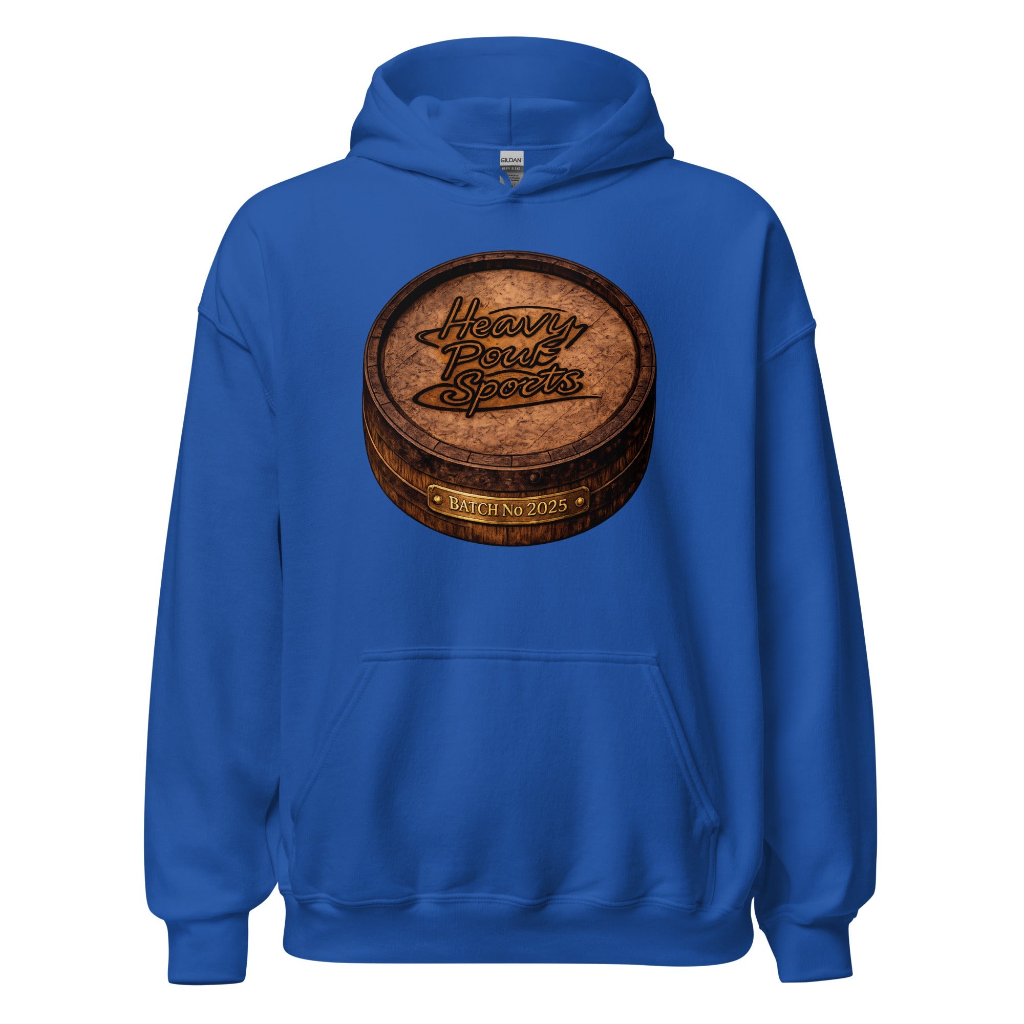 Heavy Pour Sports Hoodie | Bourbon Barrel Batch No 2025 Design - Bluegrass Elite Apparel LLC