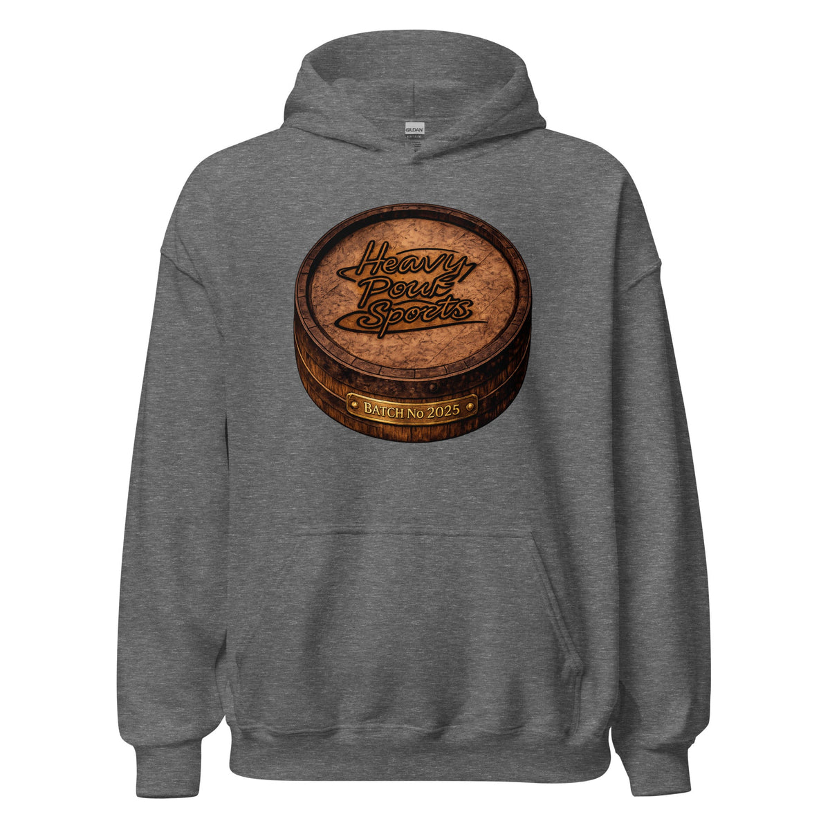 Heavy Pour Sports Hoodie | Bourbon Barrel Batch No 2025 Design - Bluegrass Elite Apparel LLC