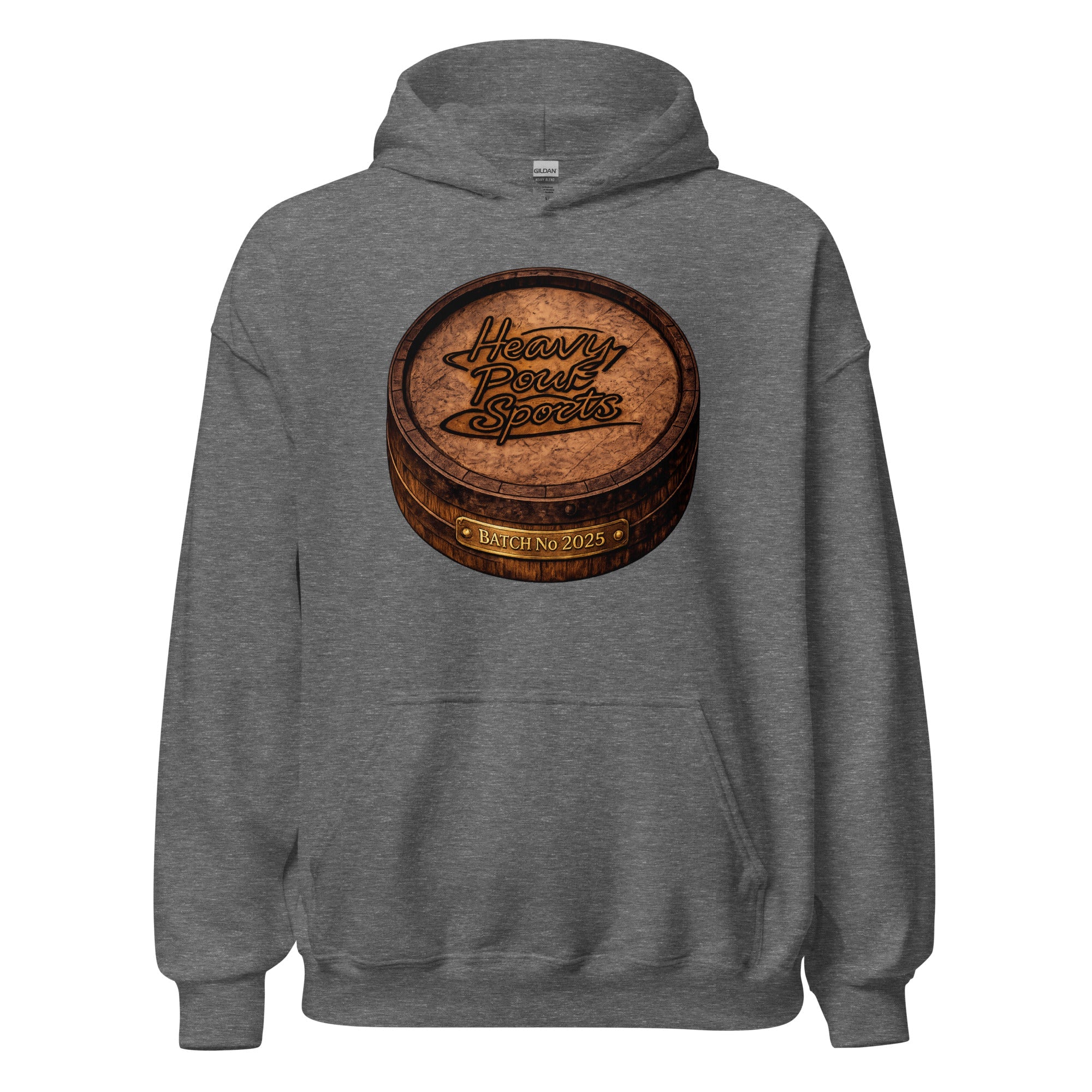 Heavy Pour Sports Hoodie | Bourbon Barrel Batch No 2025 Design - Bluegrass Elite Apparel LLC