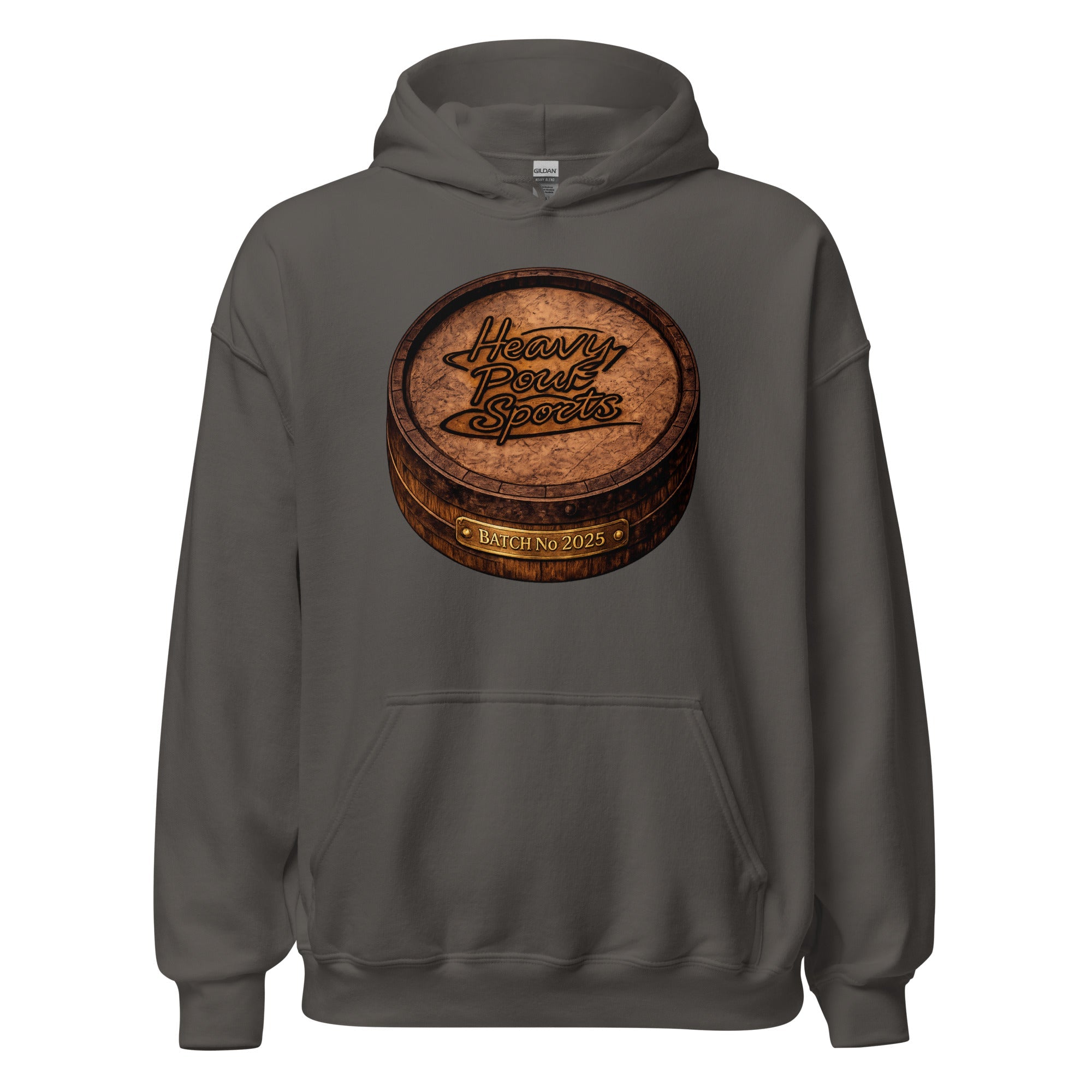 Heavy Pour Sports Hoodie | Bourbon Barrel Batch No 2025 Design - Bluegrass Elite Apparel LLC
