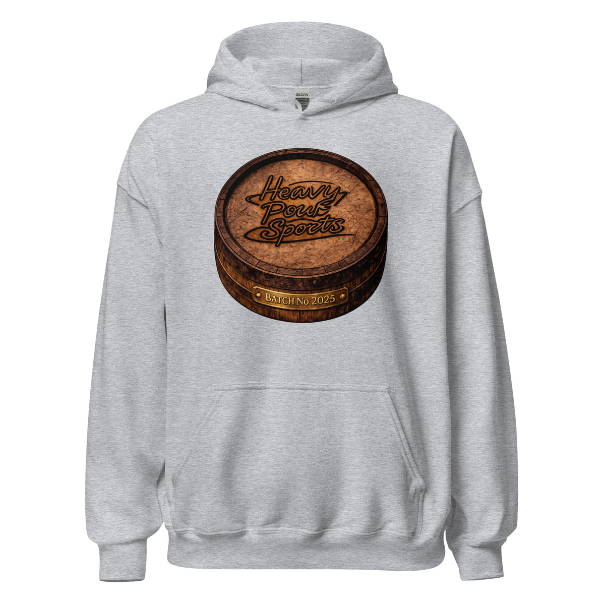 Heavy Pour Sports Hoodie | Bourbon Barrel Batch No 2025 Design - Bluegrass Elite Apparel LLC