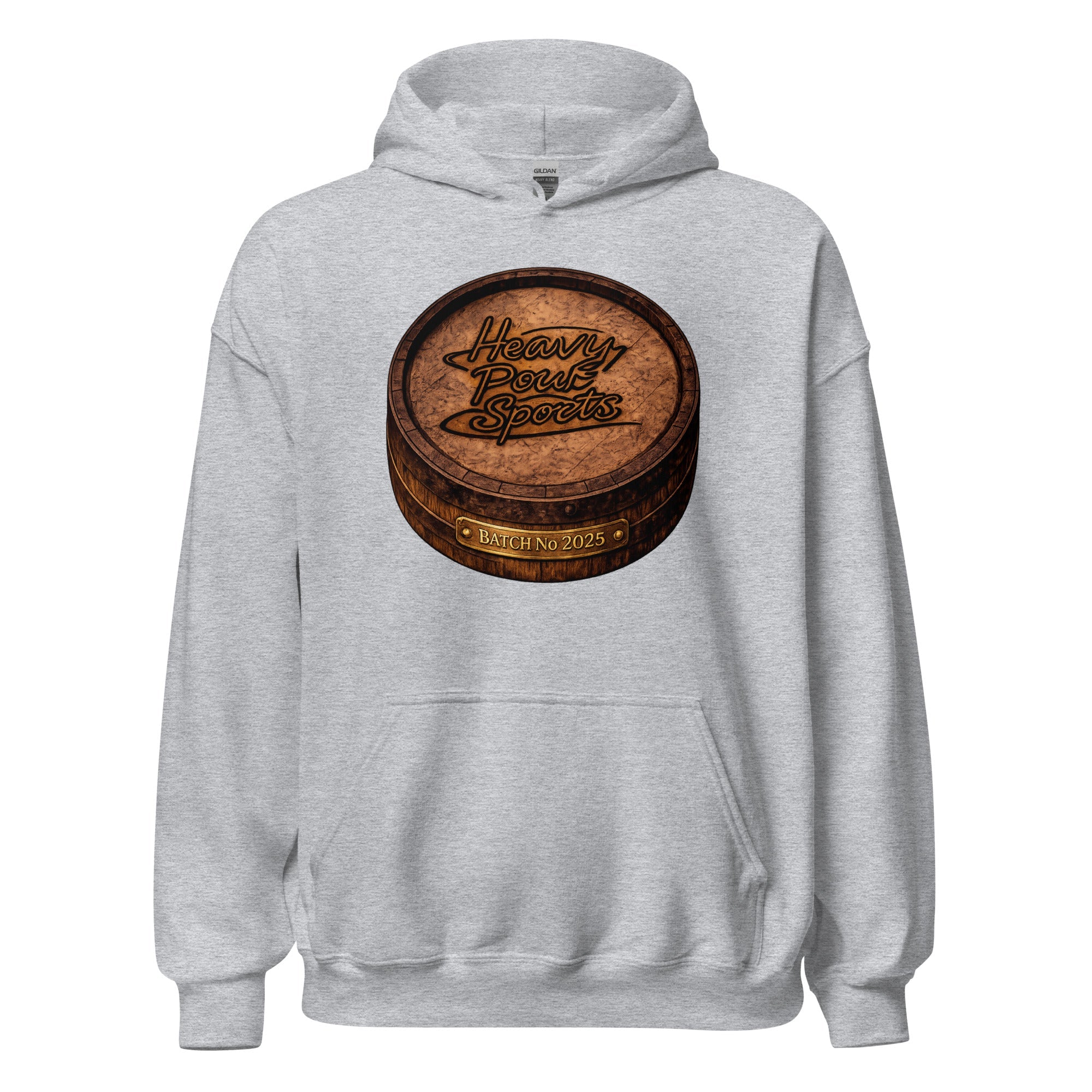 Heavy Pour Sports Hoodie | Bourbon Barrel Batch No 2025 Design - Bluegrass Elite Apparel LLC