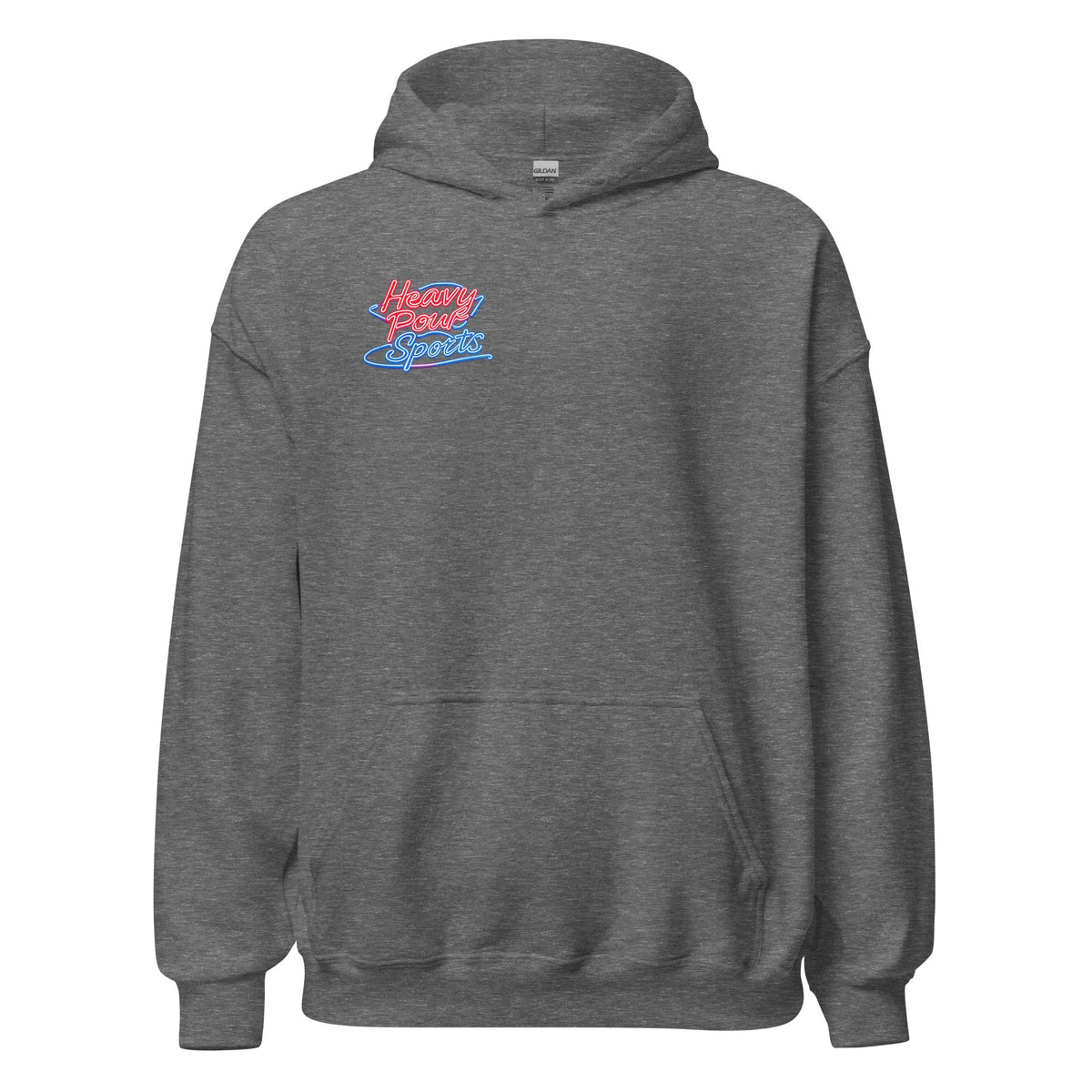 Heavy Pour Sports Hoodie | Neon Retro Bar Design - Bluegrass Elite Apparel LLC