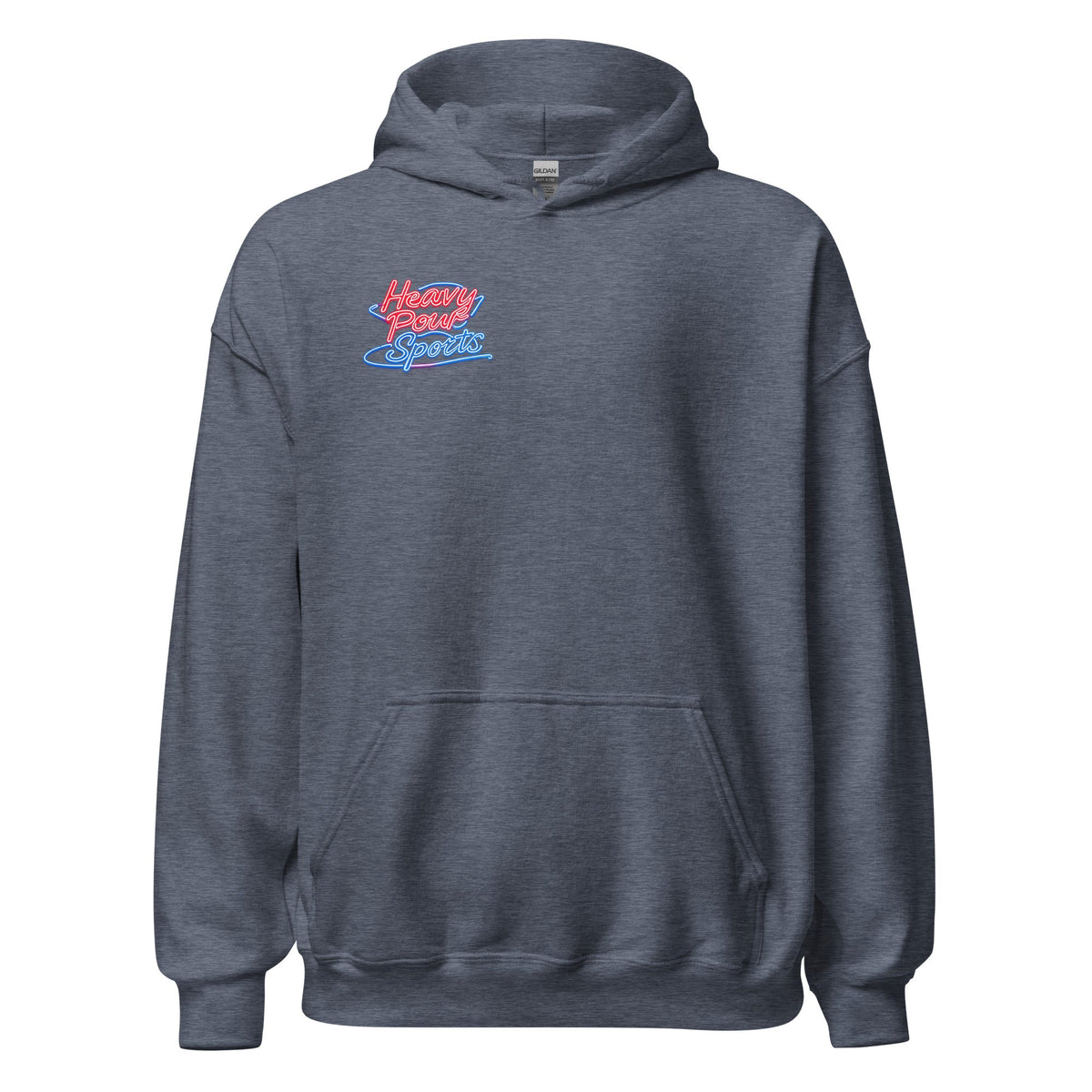 Heavy Pour Sports Hoodie | Neon Retro Bar Design - Bluegrass Elite Apparel LLC