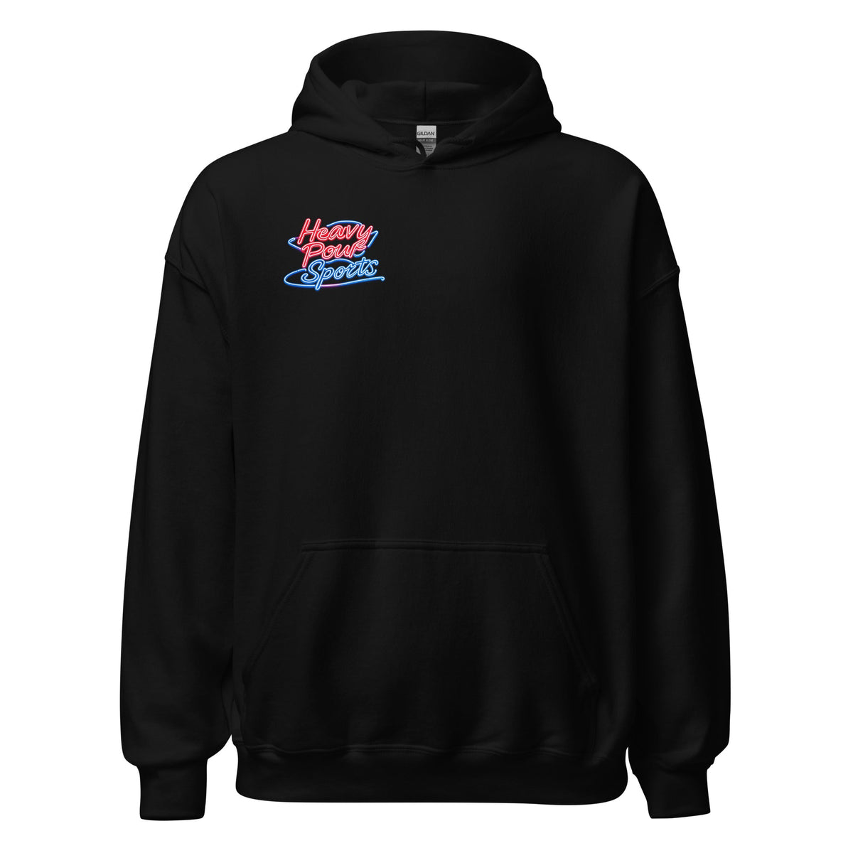 Heavy Pour Sports Hoodie | Neon Retro Bar Design - Bluegrass Elite Apparel LLC