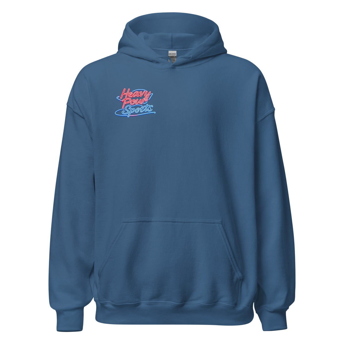 Heavy Pour Sports Hoodie | Neon Retro Bar Design - Bluegrass Elite Apparel LLC