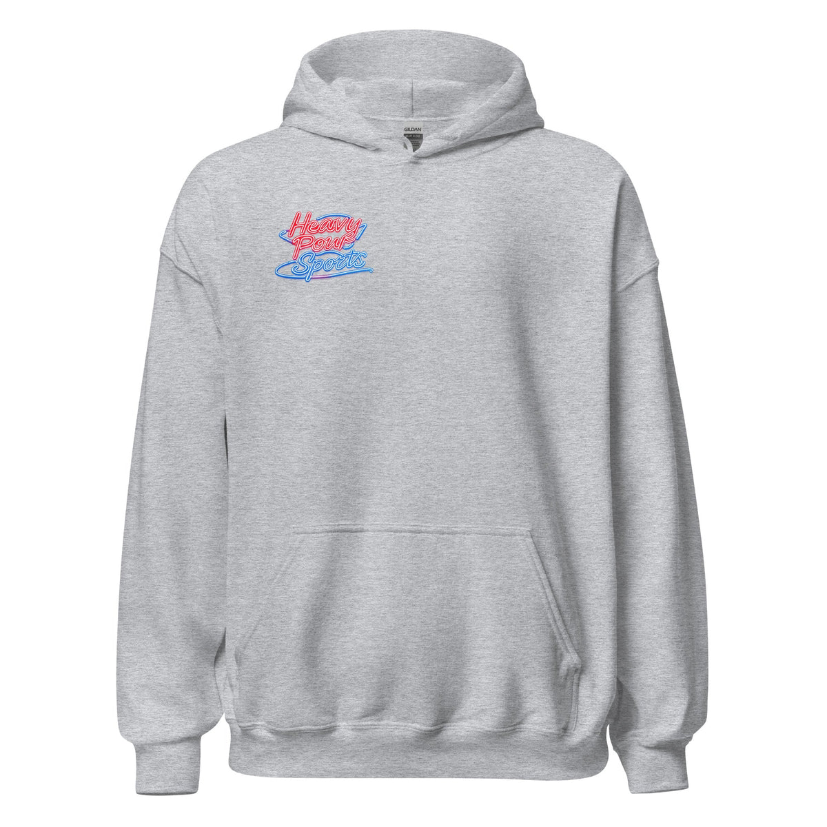 Heavy Pour Sports Hoodie | Neon Retro Bar Design - Bluegrass Elite Apparel LLC