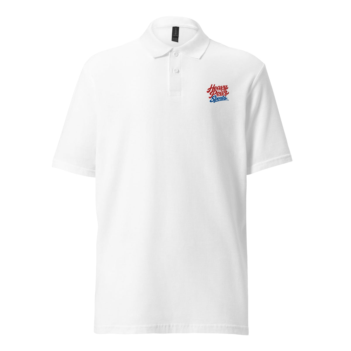 Heavy Pour Sports Polo Shirt | Script Logo Design | Basic Cotton - Bluegrass Elite Apparel LLC