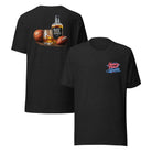 Heavy Pour Sports T-Shirt | Dual - Sided Bourbon & Neon Design | Classic Cotton - Bluegrass Elite Apparel LLC