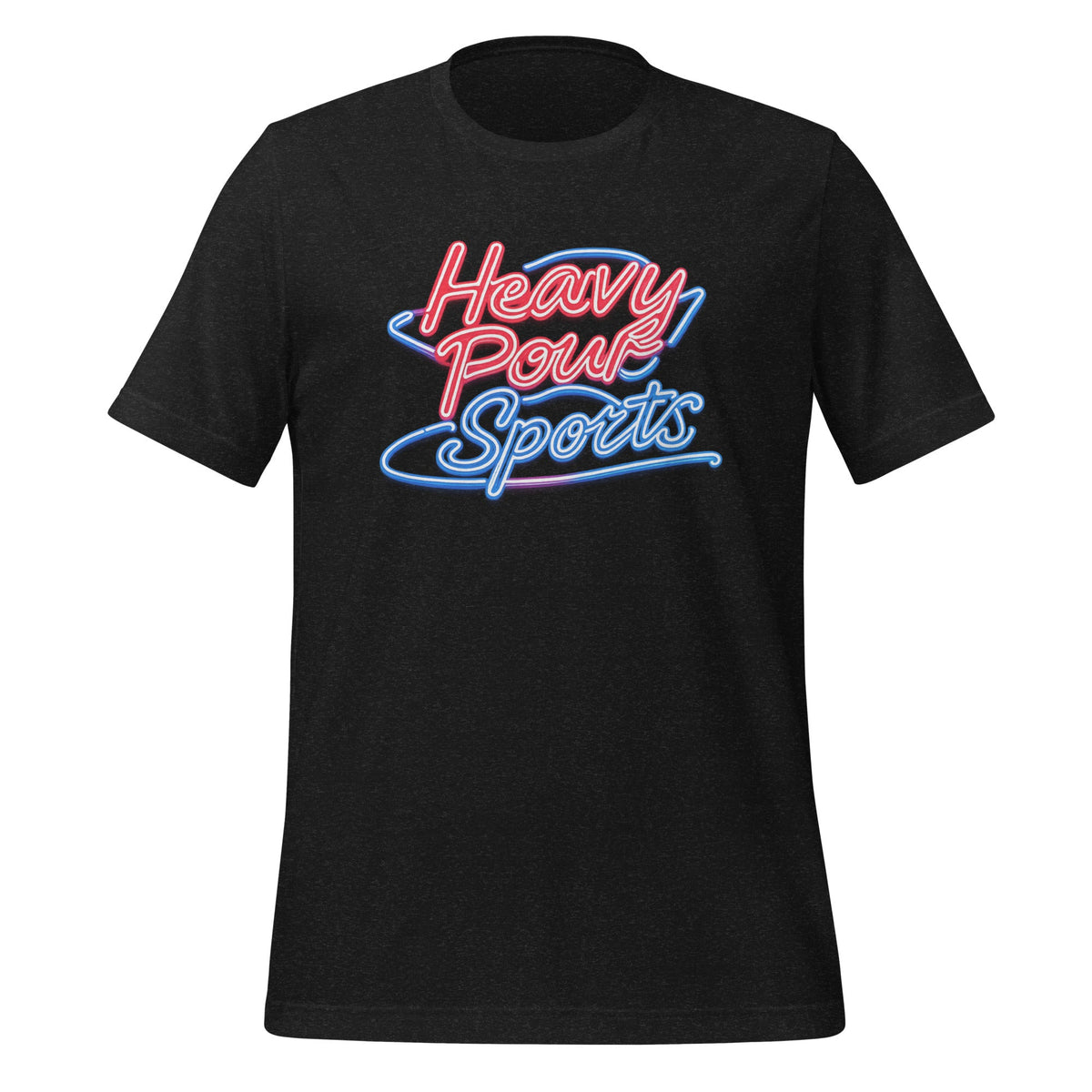 Heavy Pour Sports T-Shirt | Neon Bar Script | Classic Cotton - Bluegrass Elite Apparel LLC