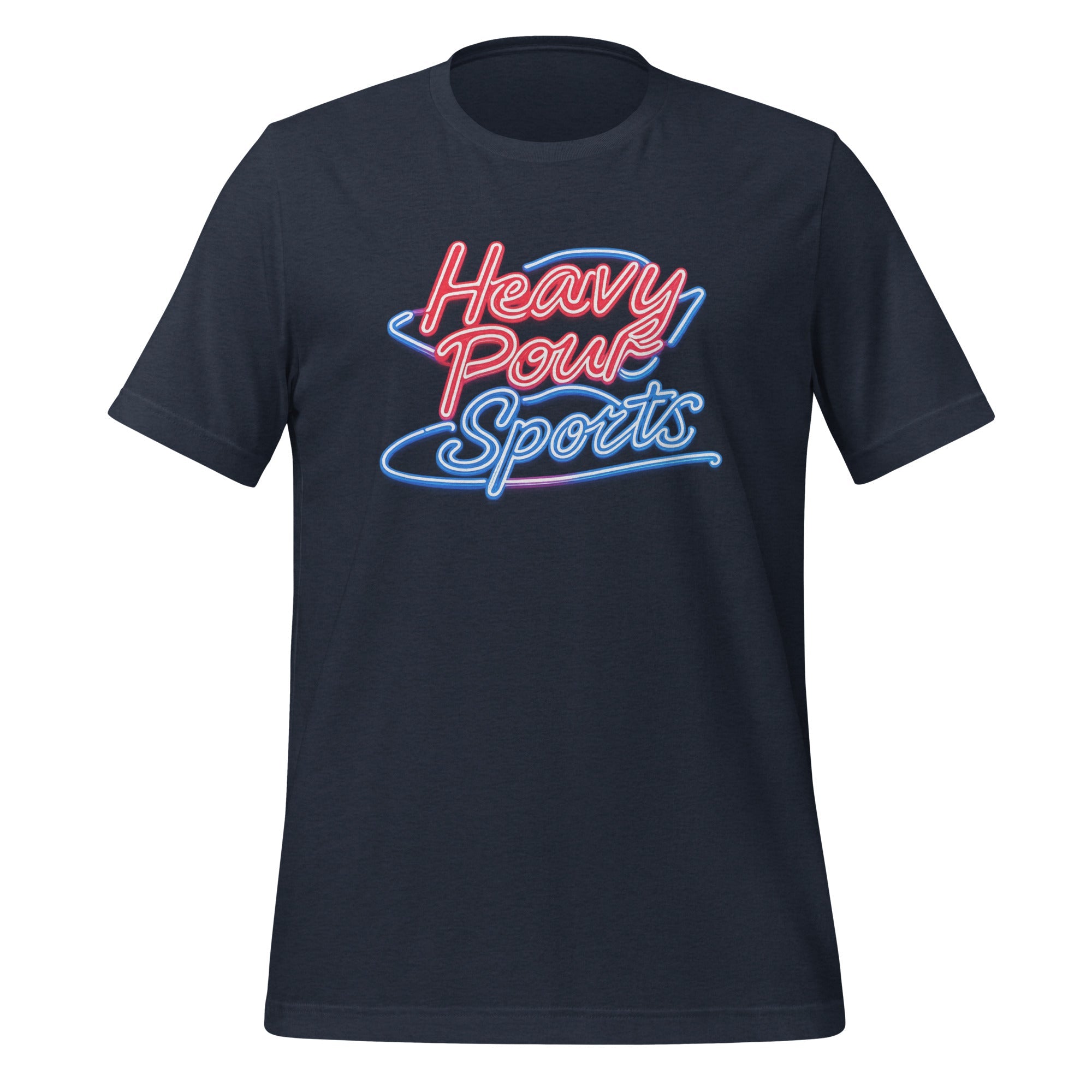 Heavy Pour Sports T-Shirt | Neon Bar Script | Classic Cotton - Bluegrass Elite Apparel LLC