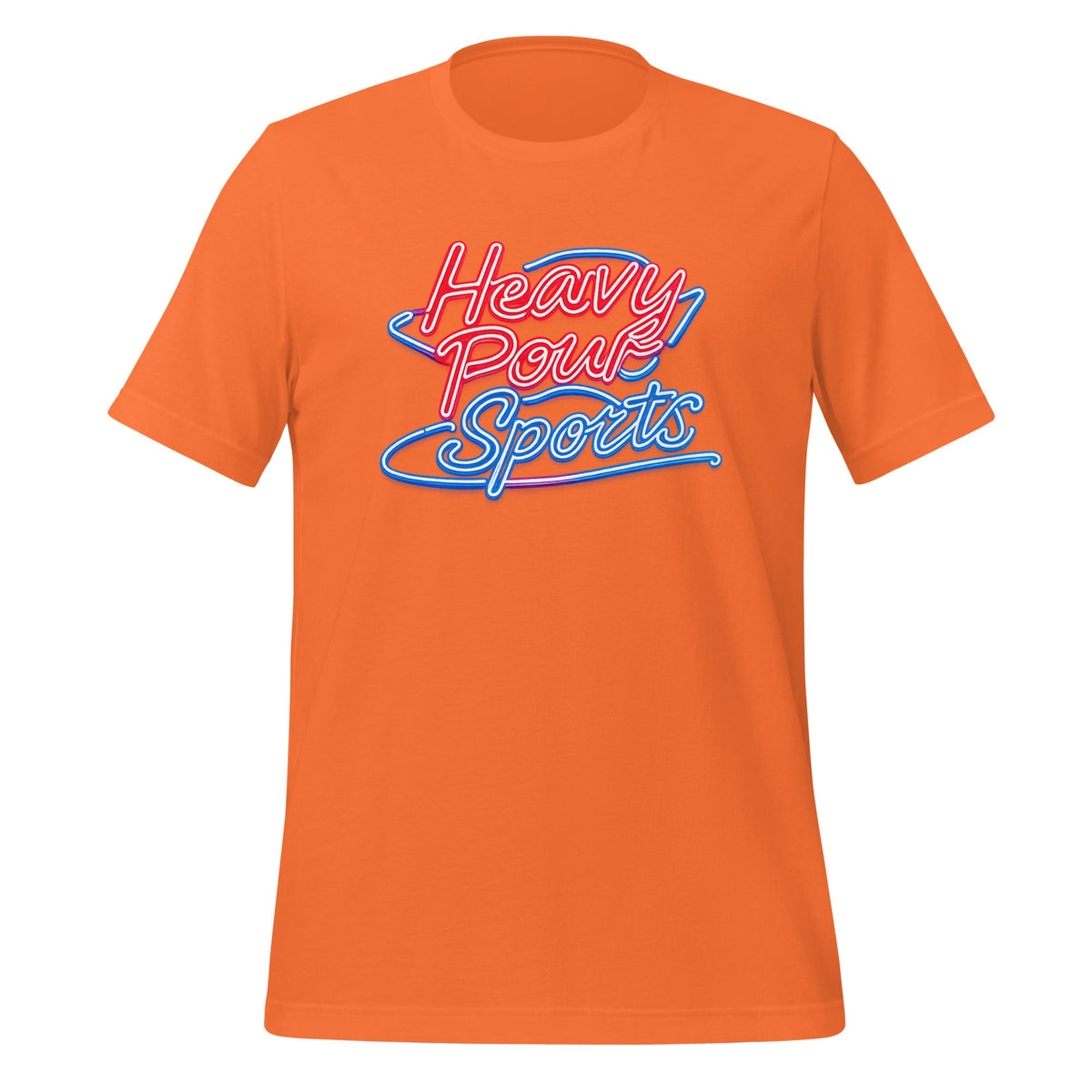 Heavy Pour Sports T-Shirt | Neon Bar Script | Classic Cotton - Bluegrass Elite Apparel LLC