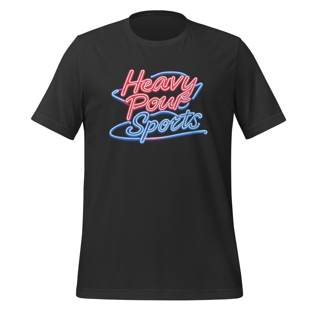 Heavy Pour Sports T-Shirt | Neon Bar Script | Classic Cotton - Bluegrass Elite Apparel LLC