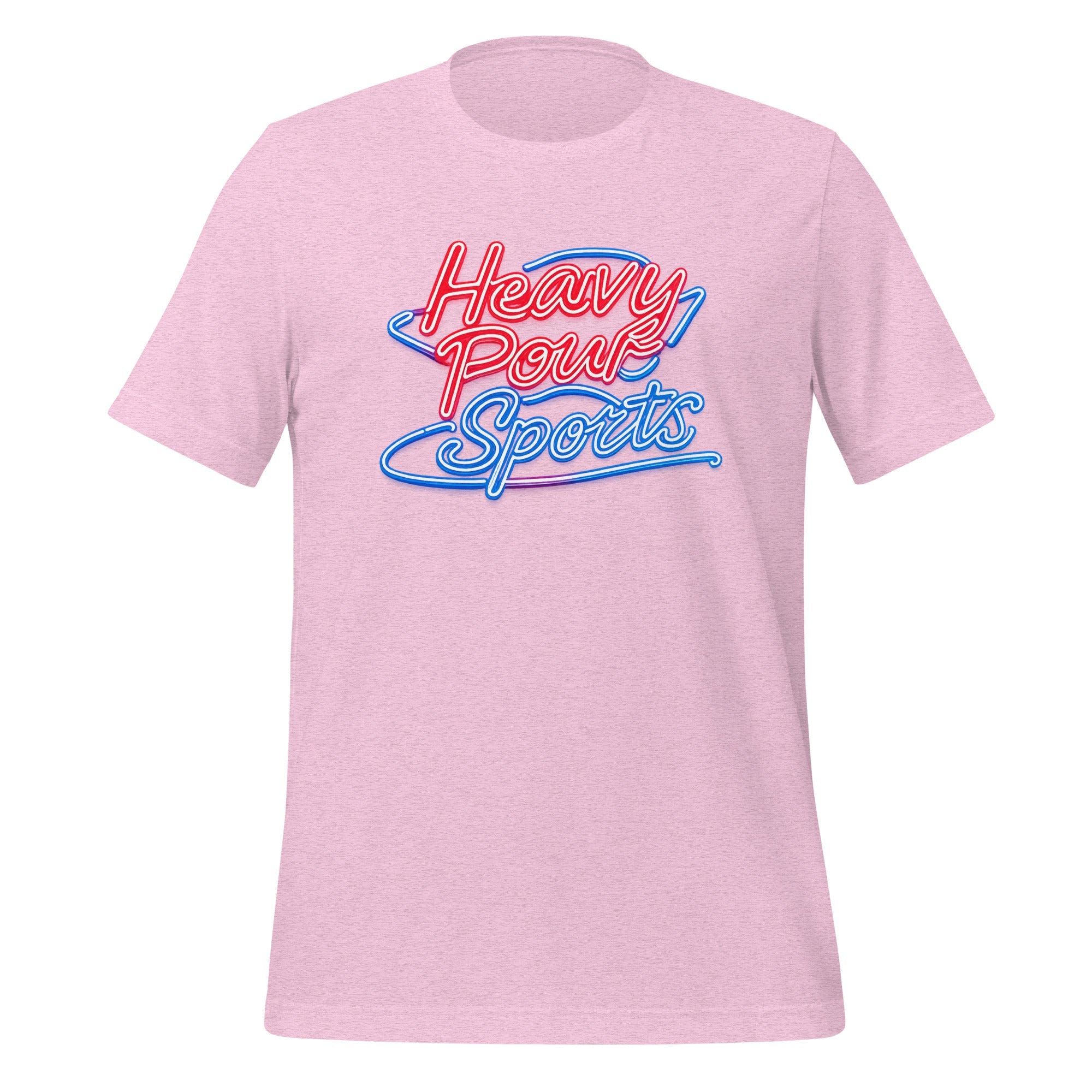 Heavy Pour Sports T-Shirt | Neon Bar Script | Classic Cotton - Bluegrass Elite Apparel LLC