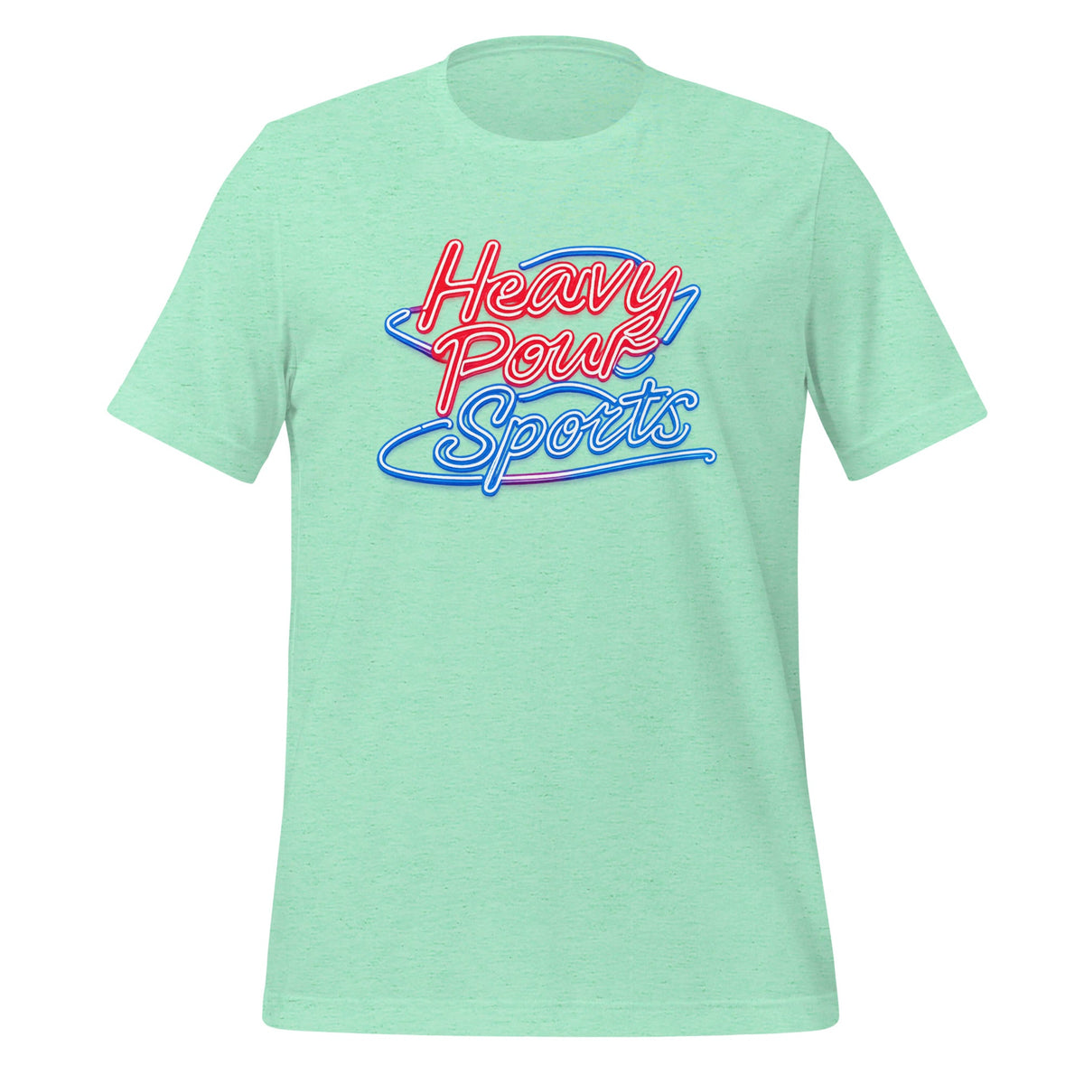 Heavy Pour Sports T-Shirt | Neon Bar Script | Classic Cotton - Bluegrass Elite Apparel LLC