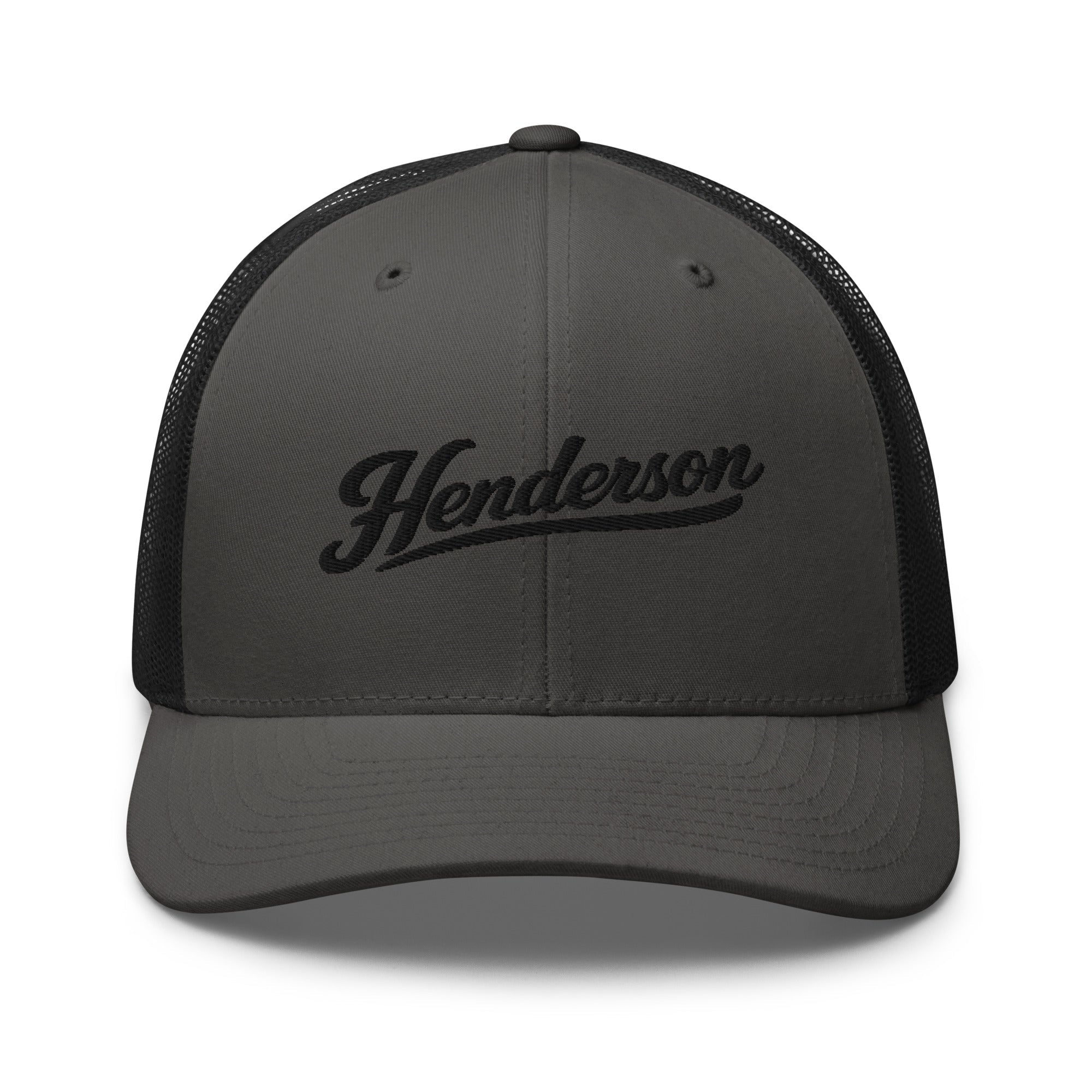 Henderson Script Trucker Cap – Kentucky City Series Classic Mesh Hat - Bluegrass Elite Apparel LLC