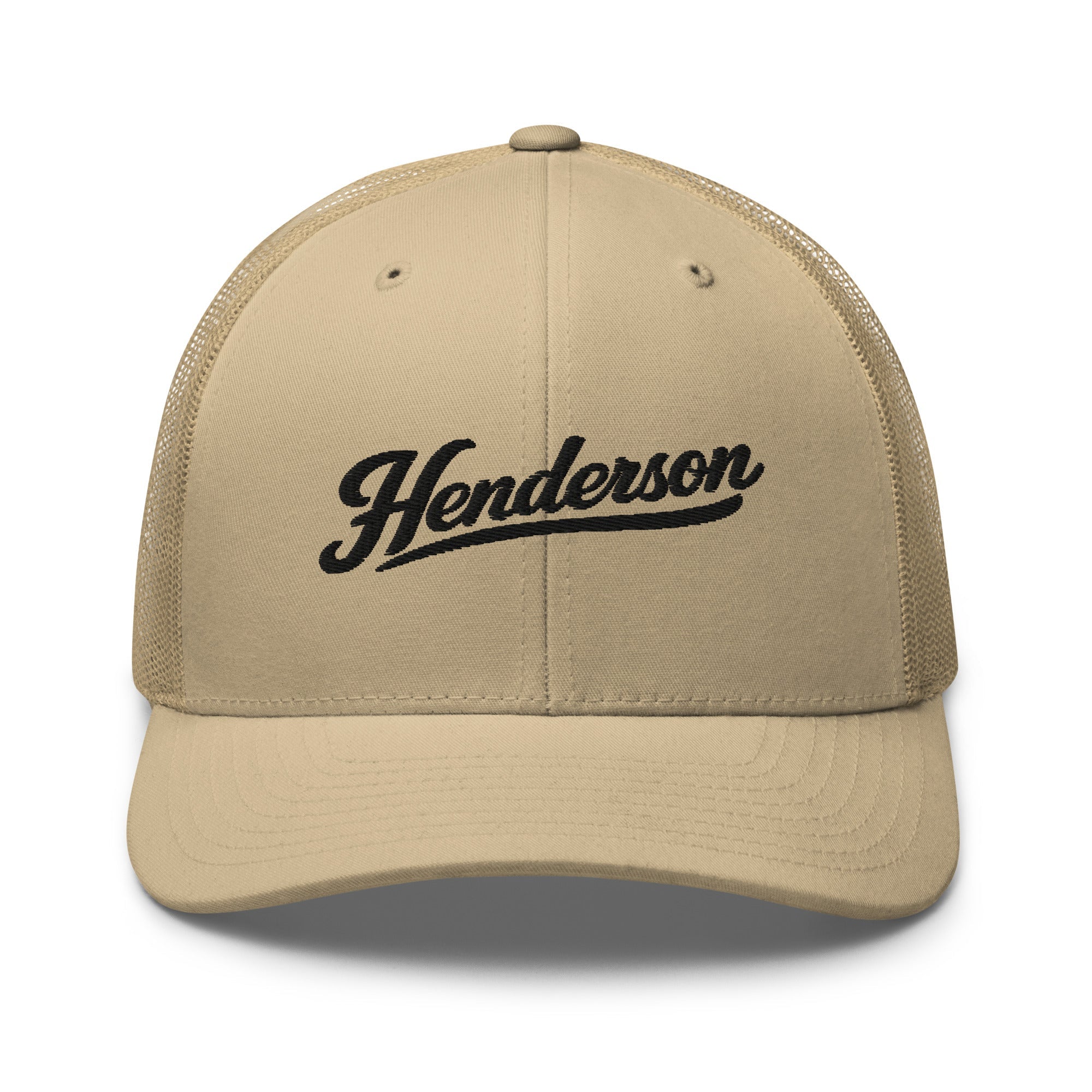 Henderson Script Trucker Cap – Kentucky City Series Classic Mesh Hat - Bluegrass Elite Apparel LLC