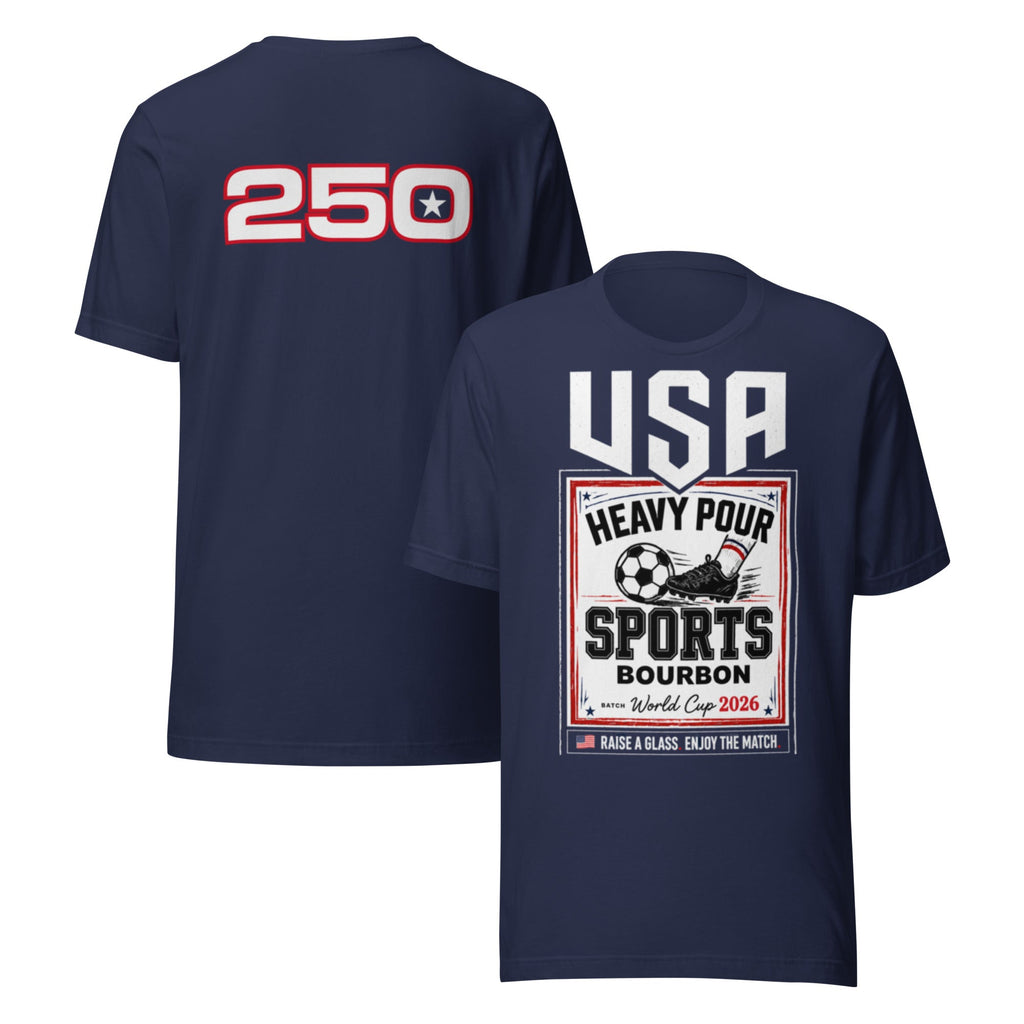 HPS USA Soccer 250 Tee | Patriotic Anniversary Design | Classic - Bluegrass Elite Apparel LLC
