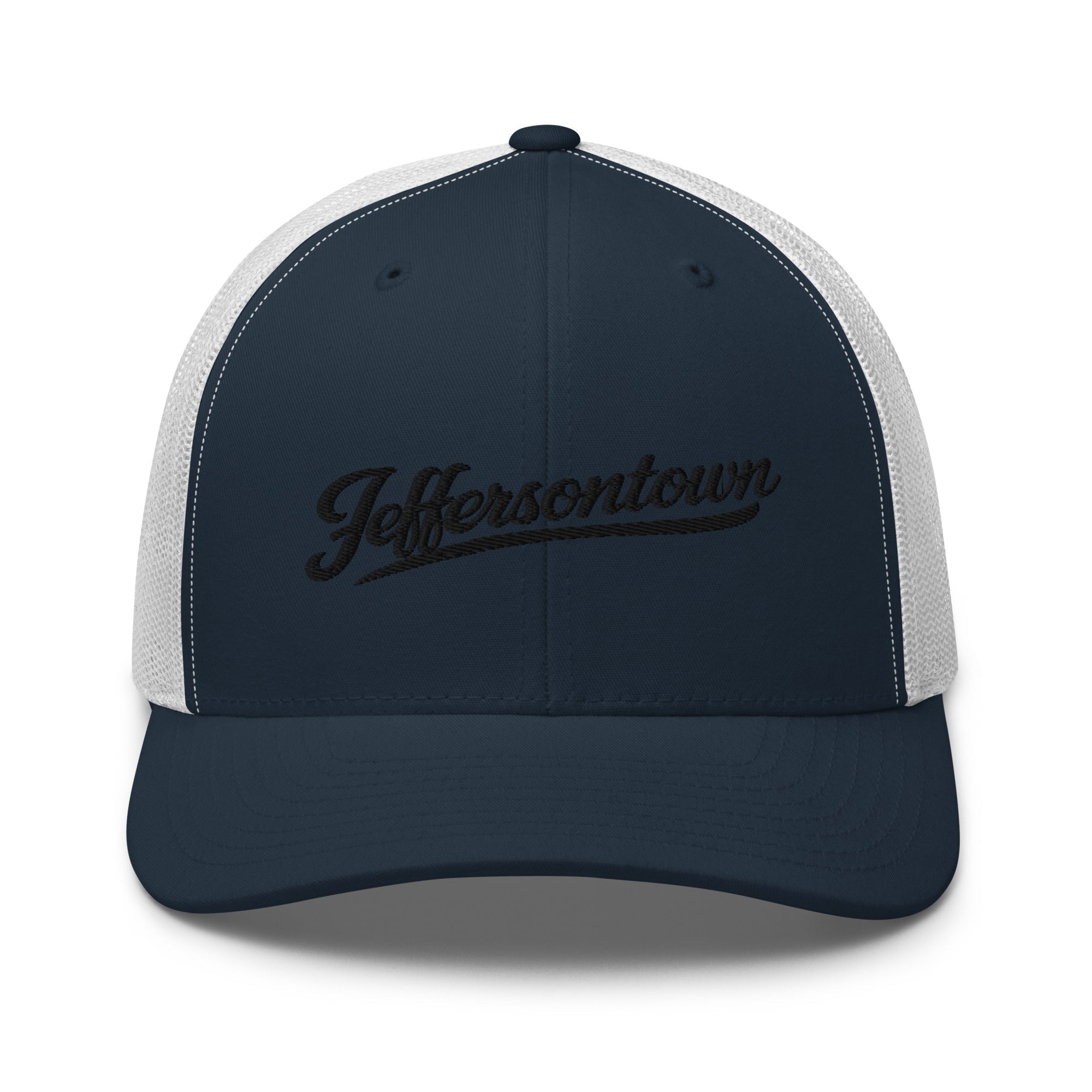 Jeffersontown Script Trucker Cap – Kentucky City Series Classic Mesh Hat - Bluegrass Elite Apparel LLC