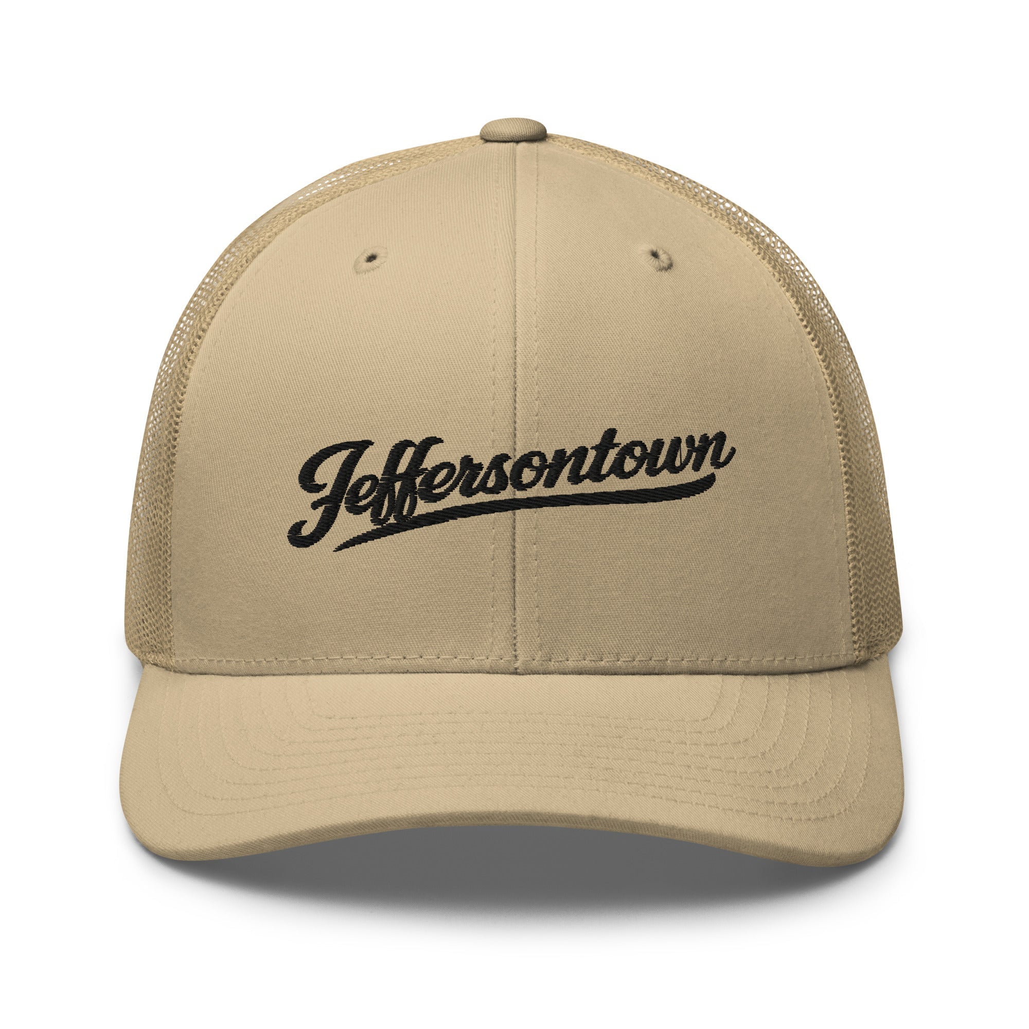 Jeffersontown Script Trucker Cap – Kentucky City Series Classic Mesh Hat - Bluegrass Elite Apparel LLC