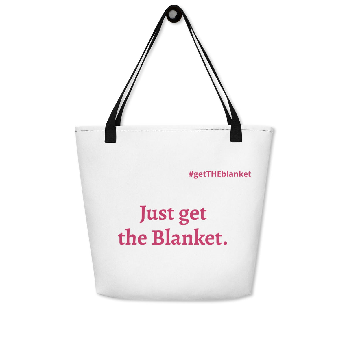 Just Get the Blanket Beach Tote | Romance Reader Oversized Tote Bag - Bluegrass Elite Apparel LLC
