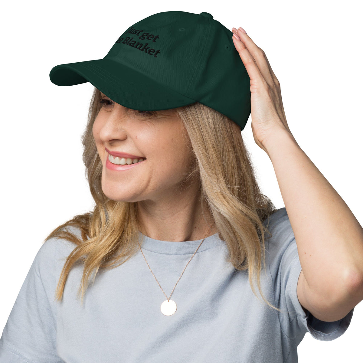 Just Get the Blanket Hat | Romance Reader Dad Hat - Bluegrass Elite Apparel LLC