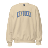 Kentucky Arch Sweatshirt | Denim Texture Design | Unisex Fit - Bluegrass Elite Apparel LLC