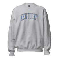 Kentucky Arch Sweatshirt | Denim Texture Design | Unisex Fit - Bluegrass Elite Apparel LLC